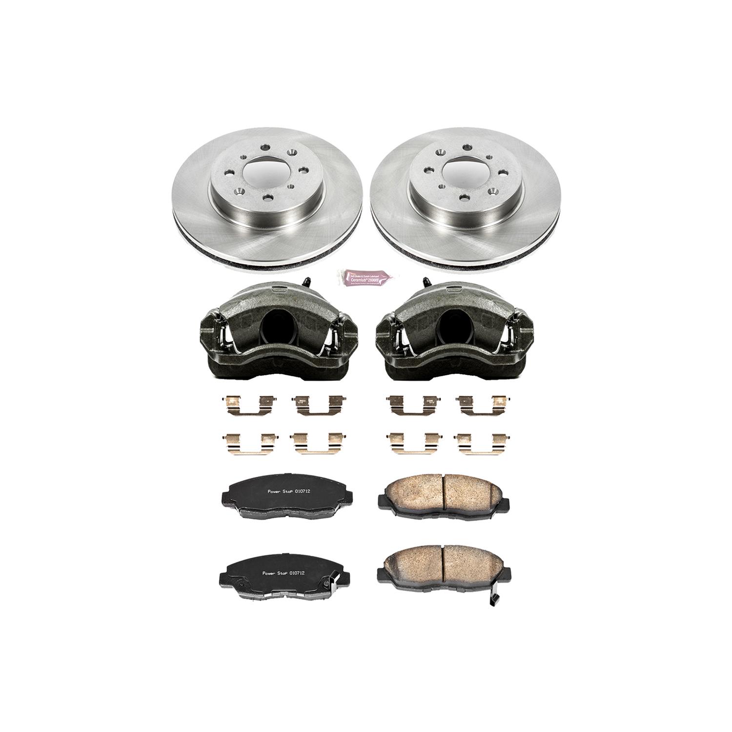 Power Stop KCOE1558 Autospecialty 1-Click OE Replacement Brake Kit with Calipers 