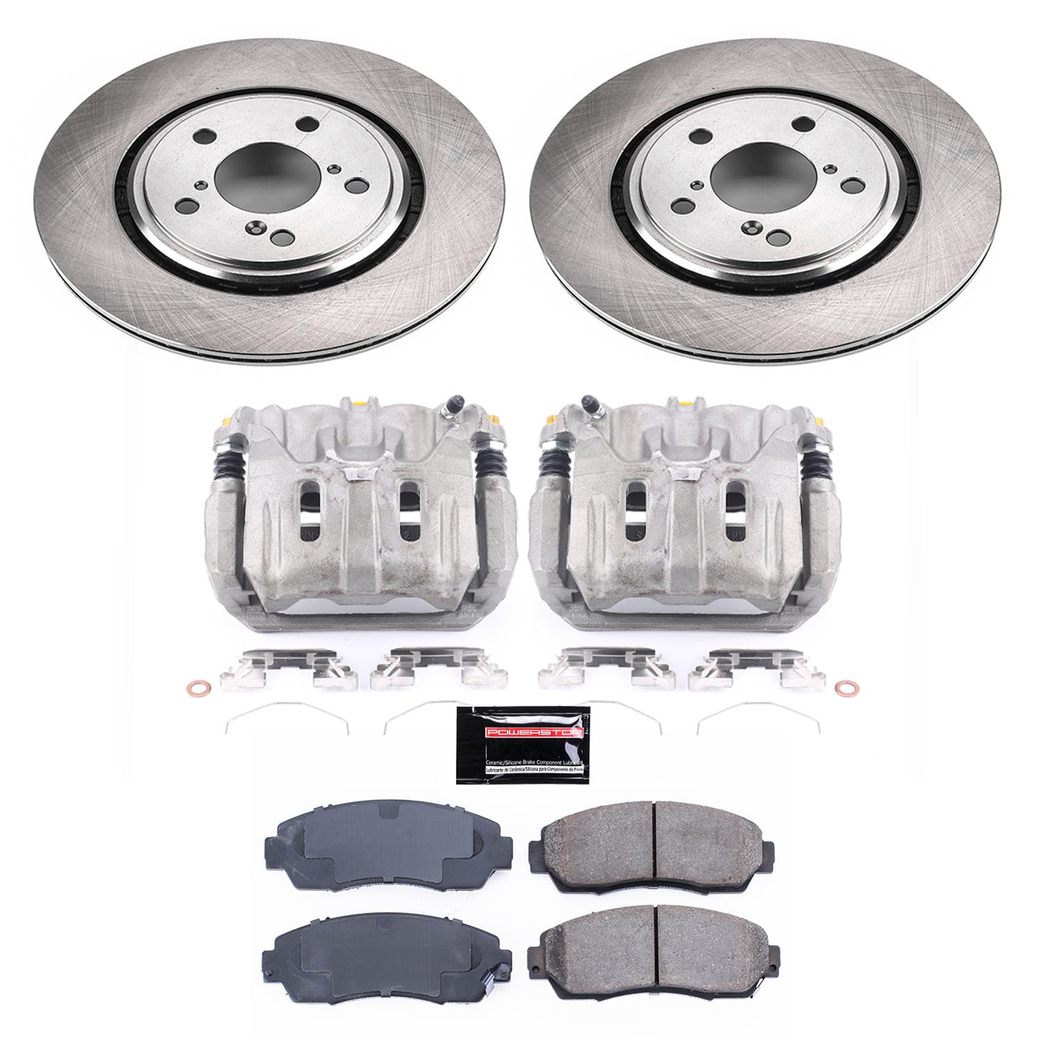 Power Stop 15-17 Honda Odyssey Front Autospecialty Kit w/Cals (2x psbJBR1590, 1x psbL6448, 1x psbL6449, 1x psb16-1521) thumbnail 2