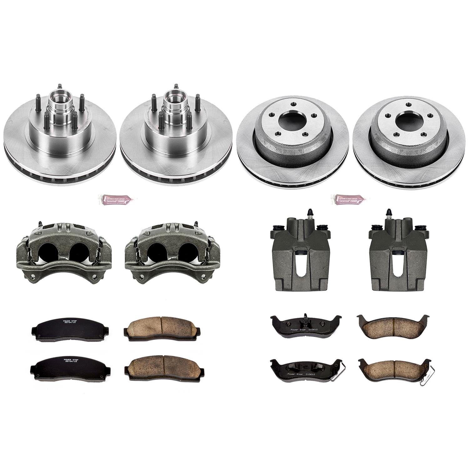Power Stop 10-11 Ford Ranger Front & Rear Autospecialty Kit w/Cals (Bundled Kit) thumbnail 2