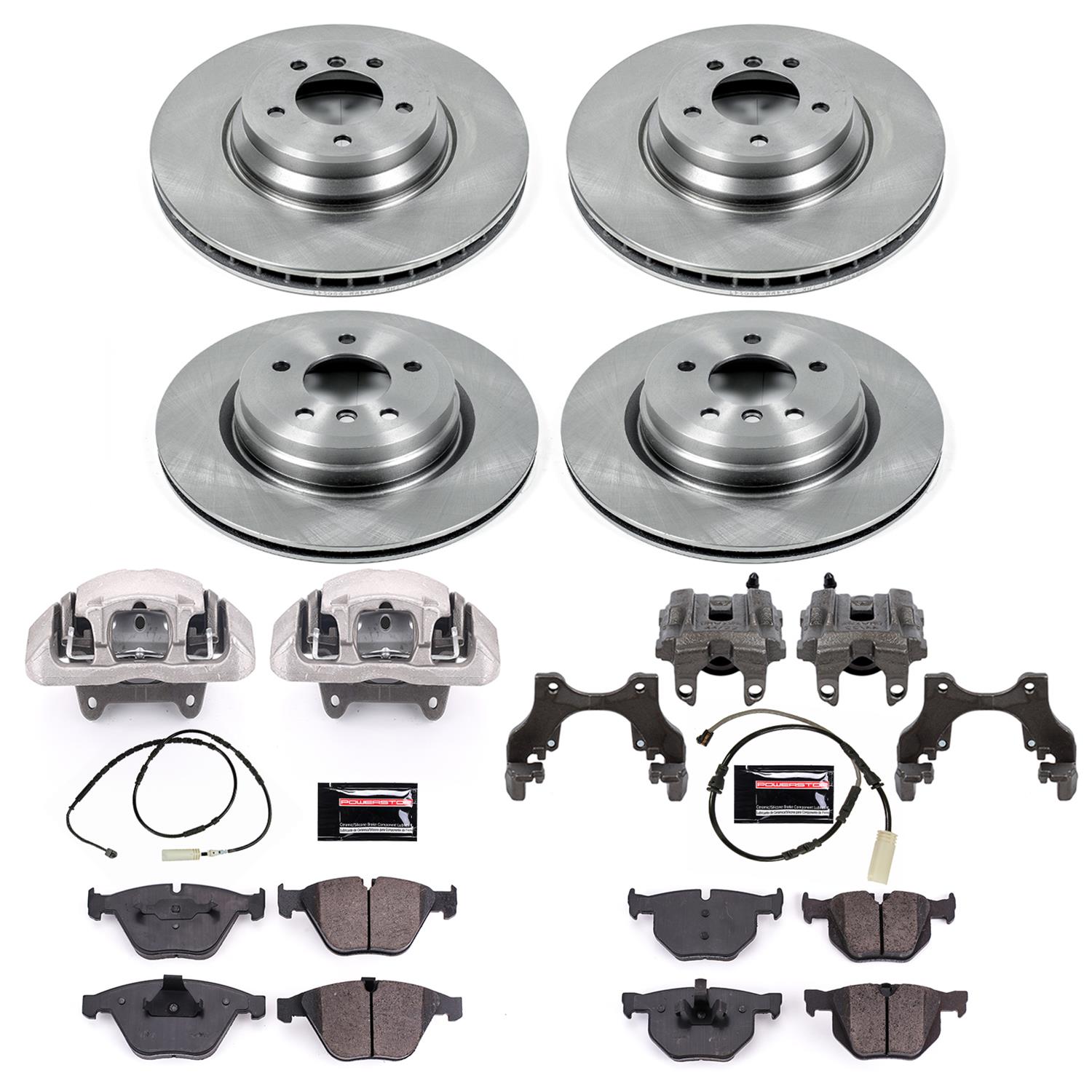 Power Stop 13-15 BMW X1 Front & Rear Autospecialty Kit w/Cals (Bundled Kit) thumbnail 2