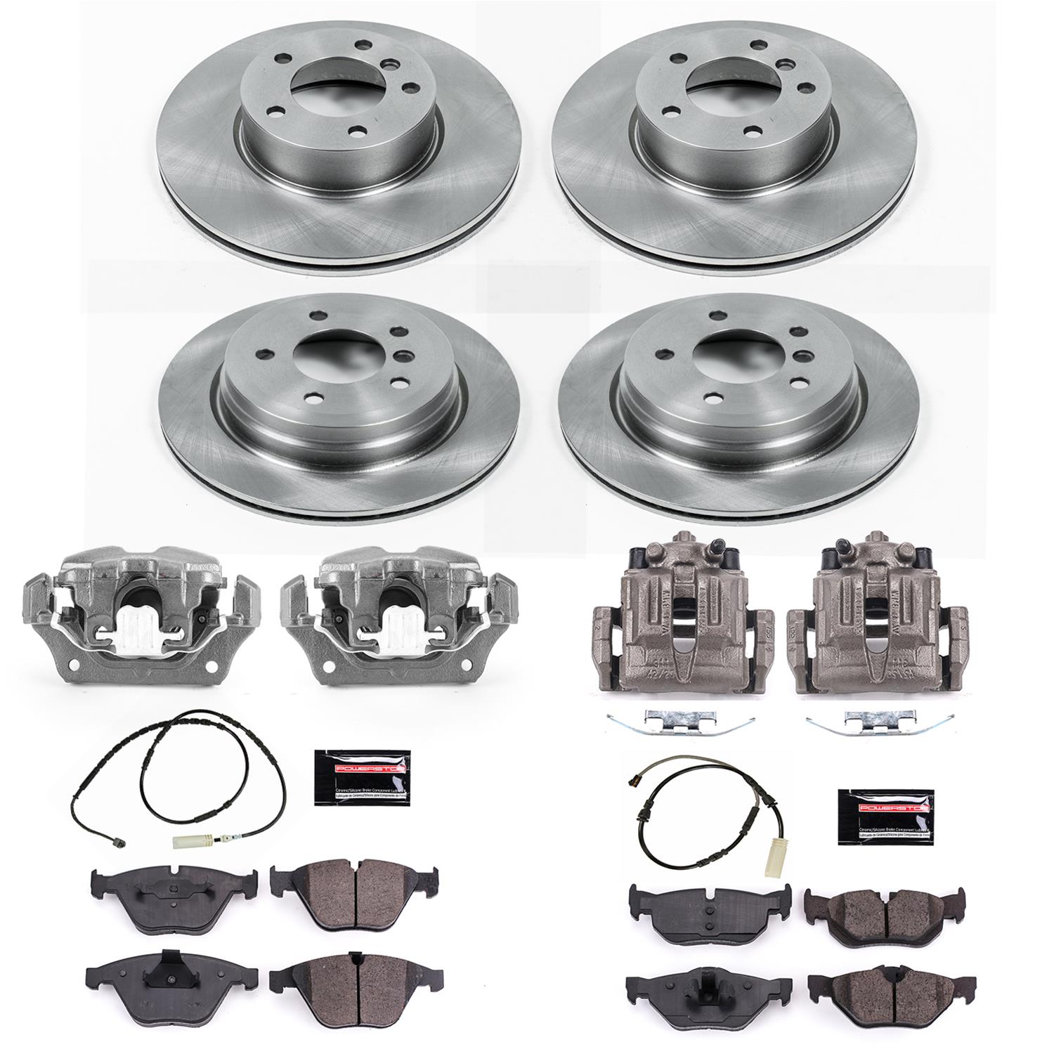 Power Stop 13-15 BMW X1 Front & Rear Autospecialty Brake Kit w/Calipers (1x psbKCOE7026, 1x psbKCOE7008) thumbnail 2
