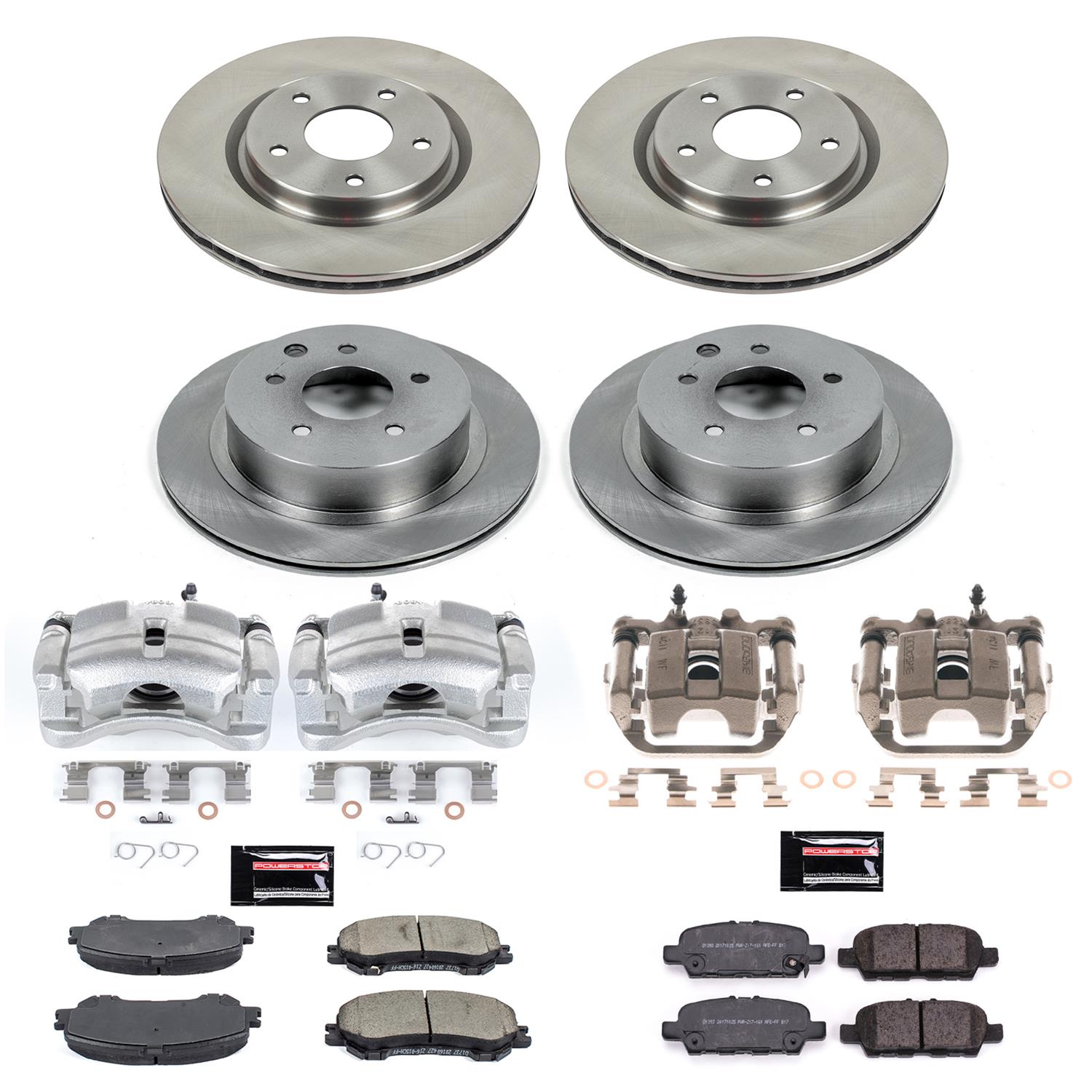 Power Stop 14-19 Nissan Rogue Front & Rear Autospecialty Brake Kit w/Calipers (1x psbKCOE7036A, 1x psbKCOE6761A) thumbnail 2