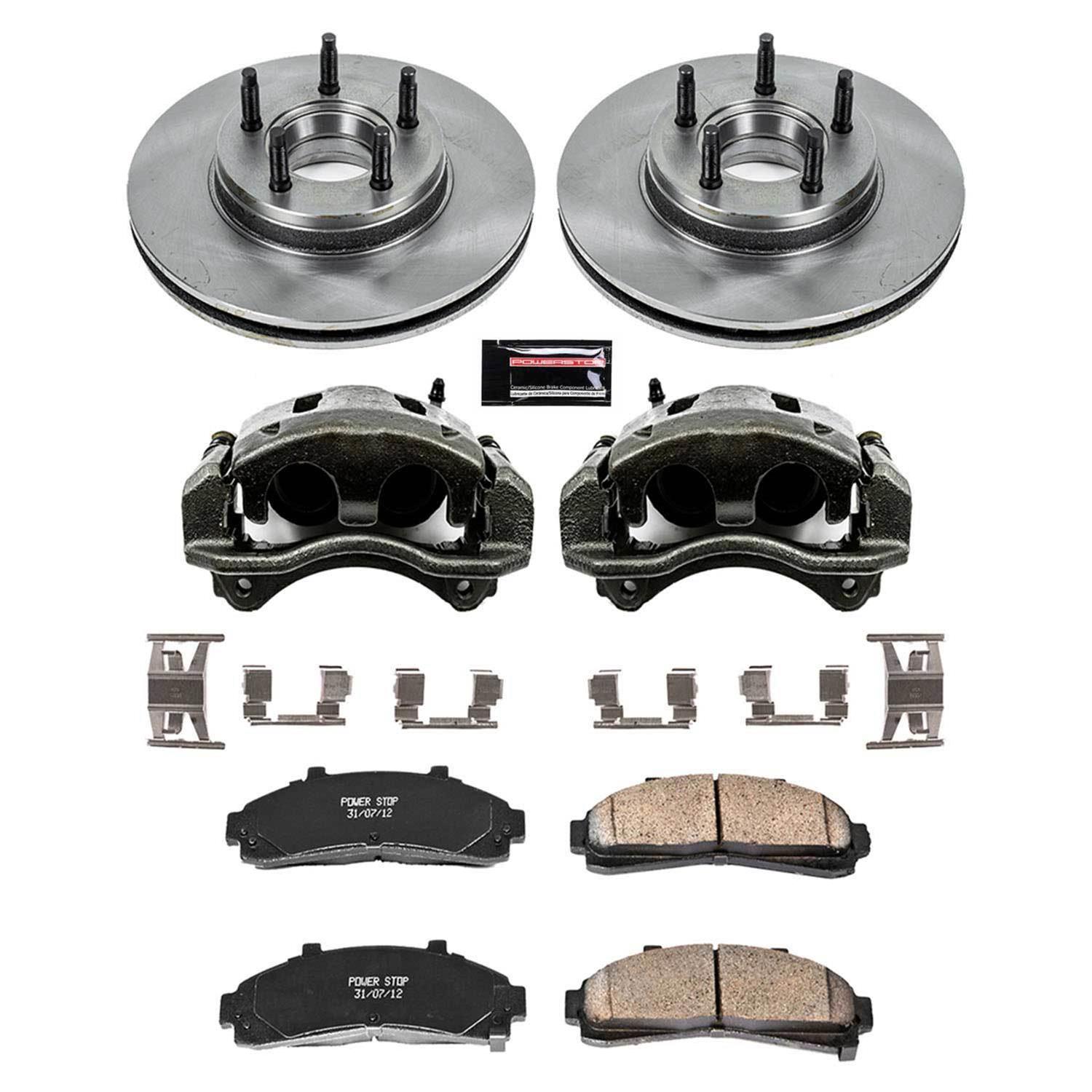Power Stop KCOE7070 Power Stop Z17 Evolution Plus Stock Replacement Brake Kits with Calipers