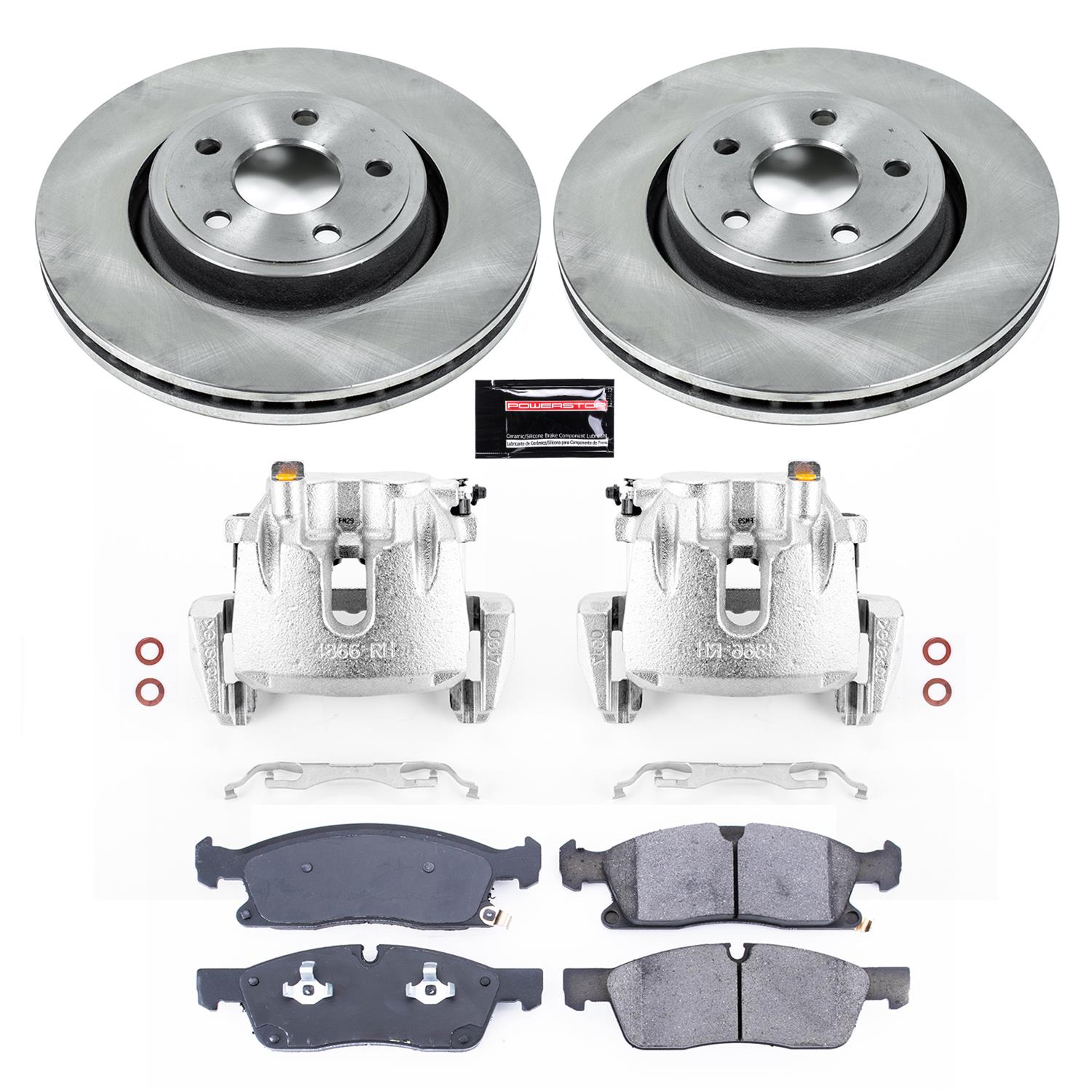 Power Stop 16-19 Jeep Grand Cherokee Front Autospecialty Kit w/Cals (1x psbL5296A, 2x psbAR83078, 1x psbL5297A, 1x psb16-1904) thumbnail 2