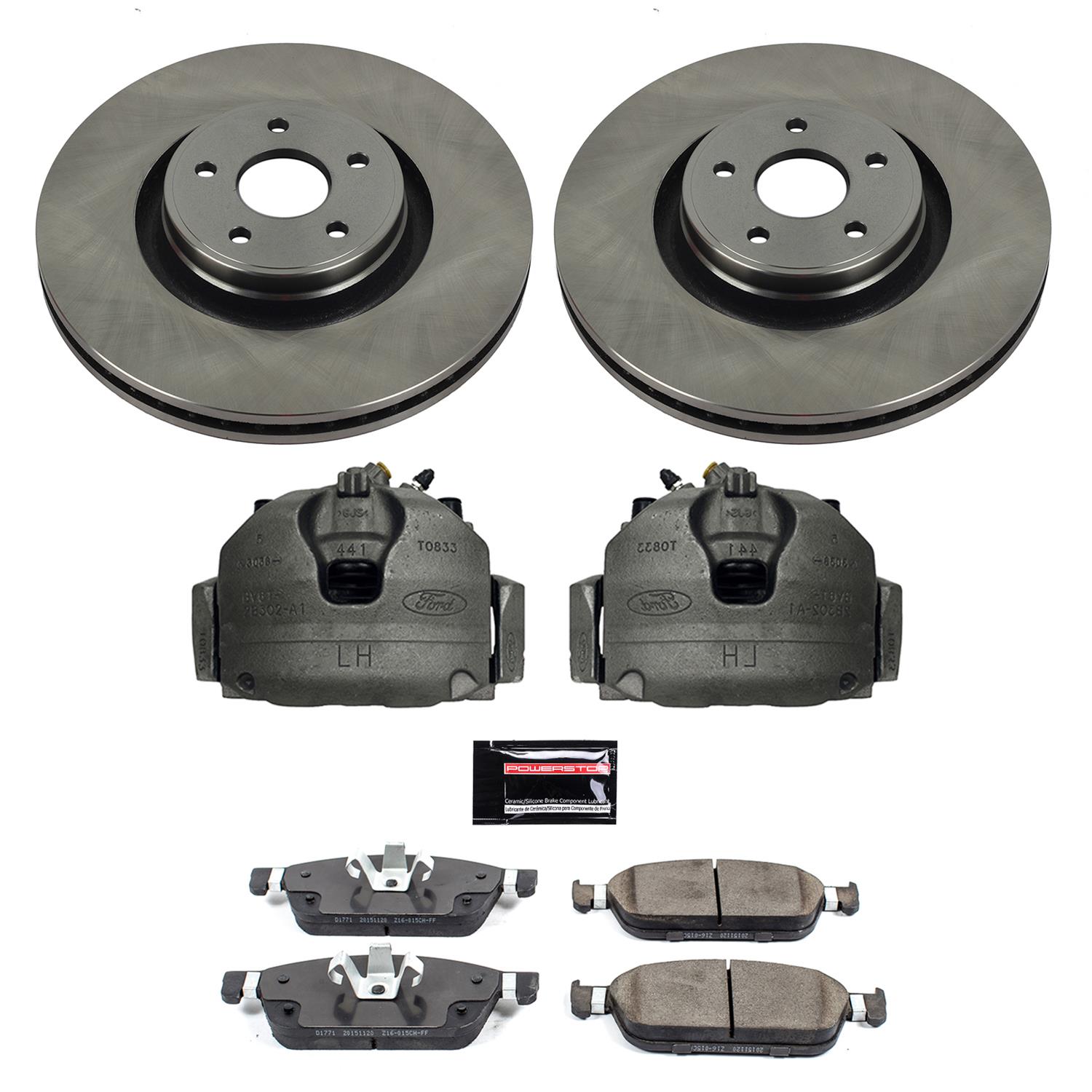 Power Stop 15-19 Lincoln MKC Front Autospecialty Kit w/Cals (2x psbAR85176, 1x psbL5482, 1x psbL5483, 1x psb16-1771) thumbnail 2
