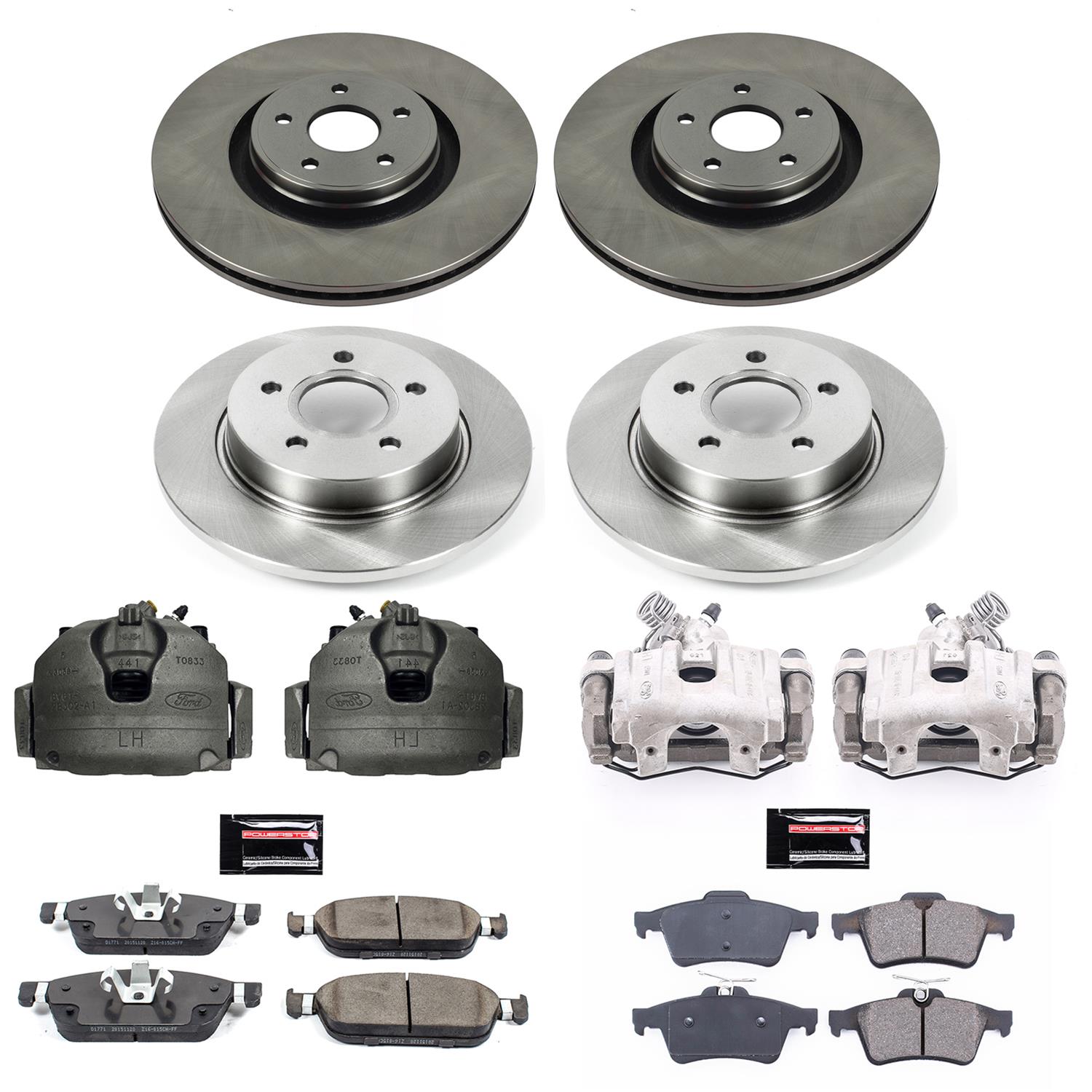 Power Stop 15-18 Ford Focus Front & Rear Autospecialty Kit w/Cals (Bundled Kit) thumbnail 2