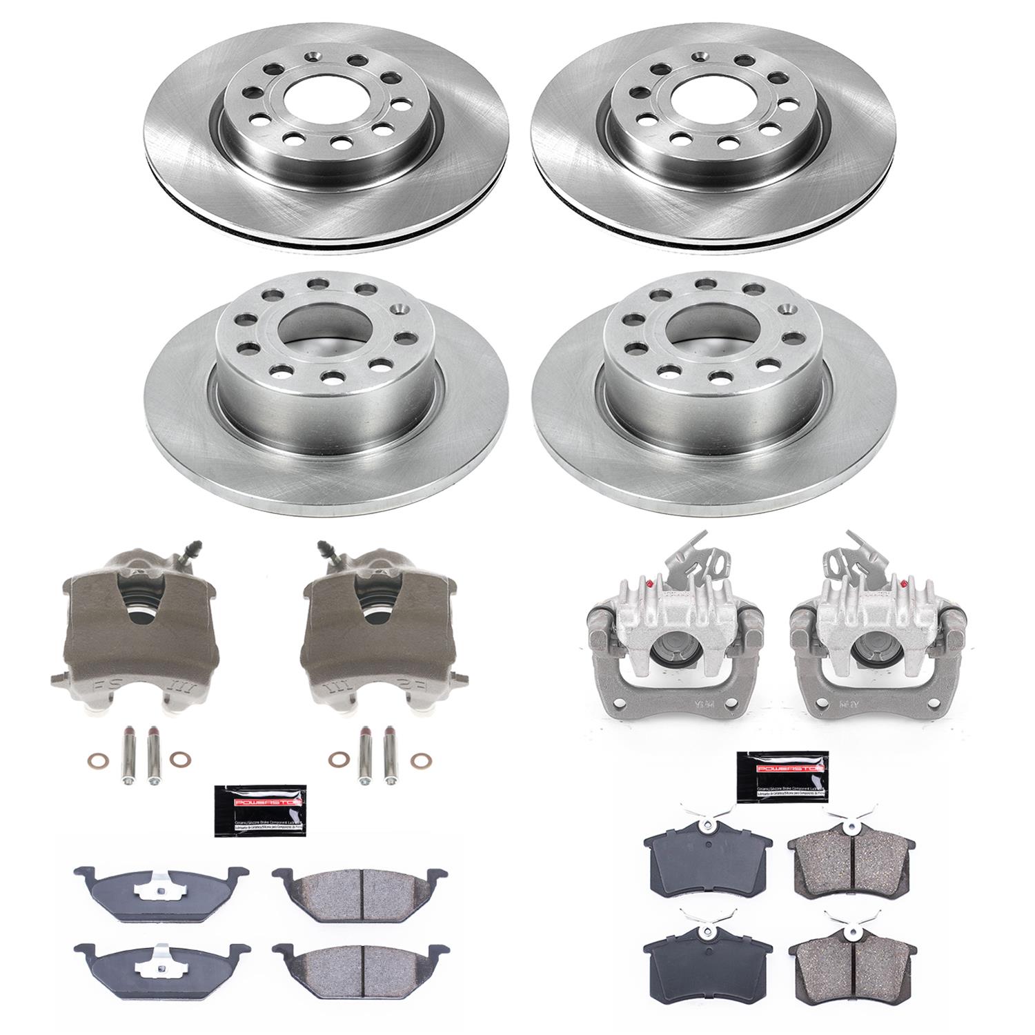 Power Stop 13-15 Volkswagen Jetta Front & Rear Autospecialty Brake Kit w/Calipers (1x psbKCOE6041, 1x psbKCOE5671) thumbnail 2