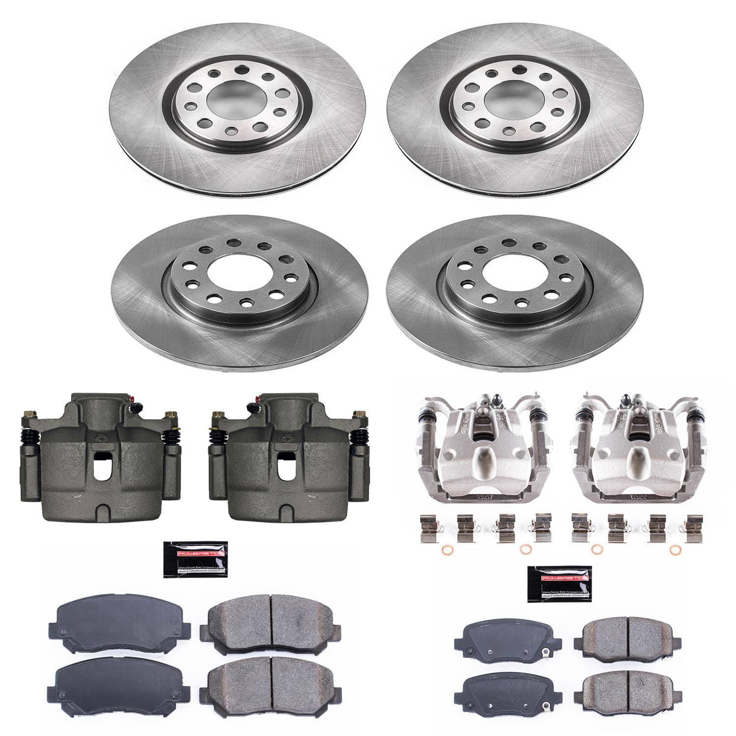 Power Stop 15-17 Chrysler 200 Front & Rear Autospecialty Brake Kit w/Calipers (1x psbKCOE6372, 1x psbKCOE6543) thumbnail 2