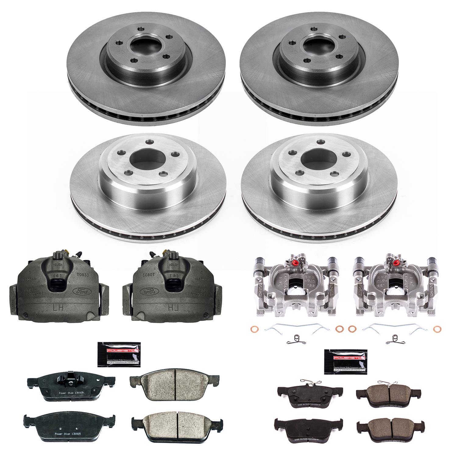 Power Stop 2017 Ford Escape Front and Rear Autospecialty Kit w/Calipers (Bundled Kit) thumbnail 2