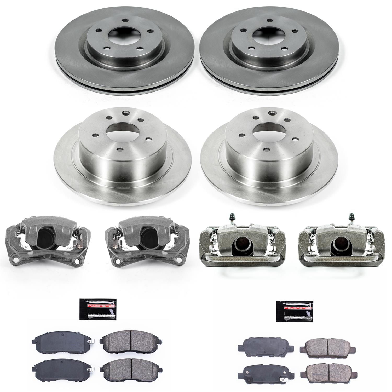 Power Stop 07-10 Nissan Altima Front & Rear Autospecialty Brake Kit w/Calipers (1x psbKCOE241, 1x psbKCOE7864) thumbnail 2