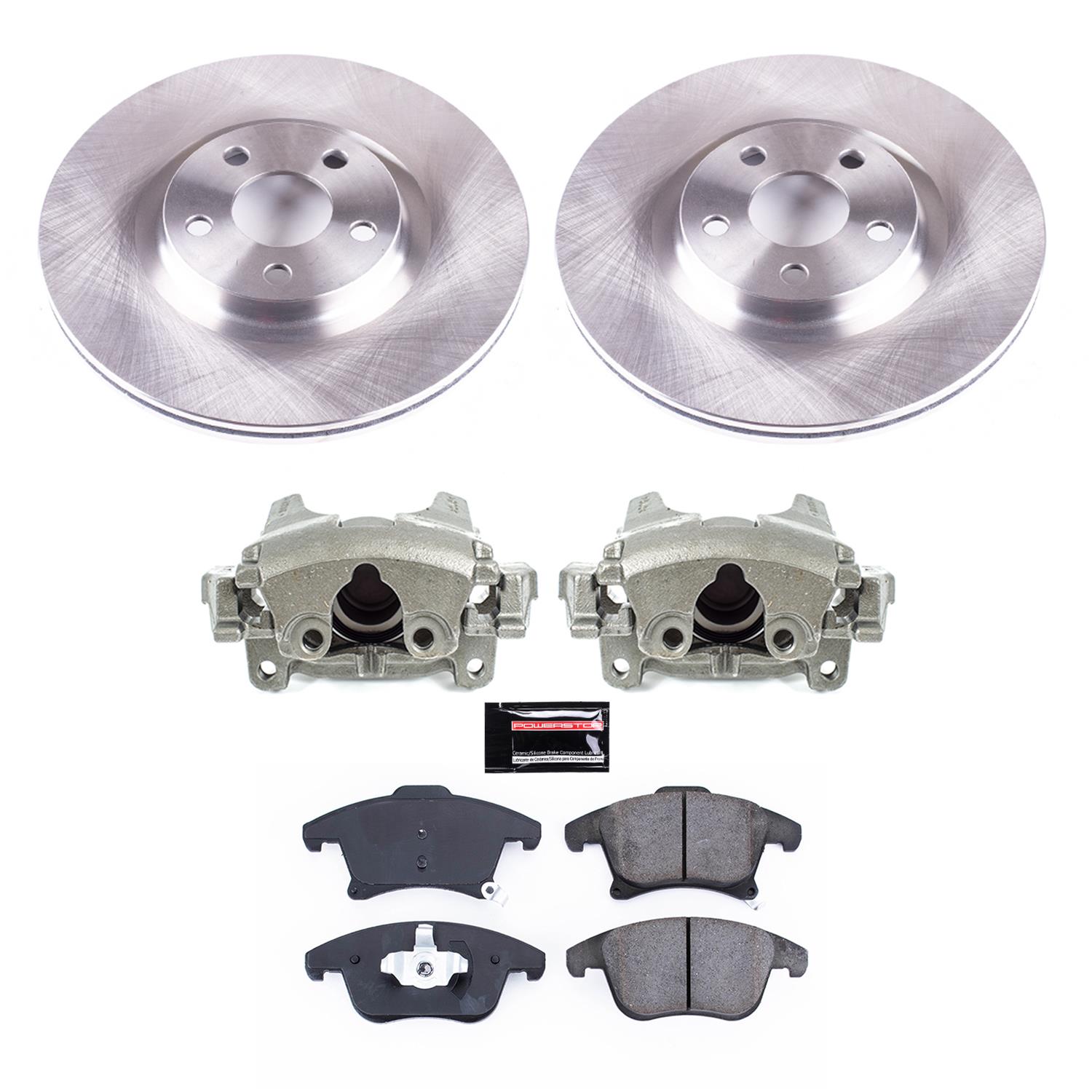 Power Stop 17-20 Lincoln MKZ Front Autospecialty Kit w/Cals (1x psbL5474, 1x psbL5475, 2x psbAR85194, 1x psb16-1653) thumbnail 2