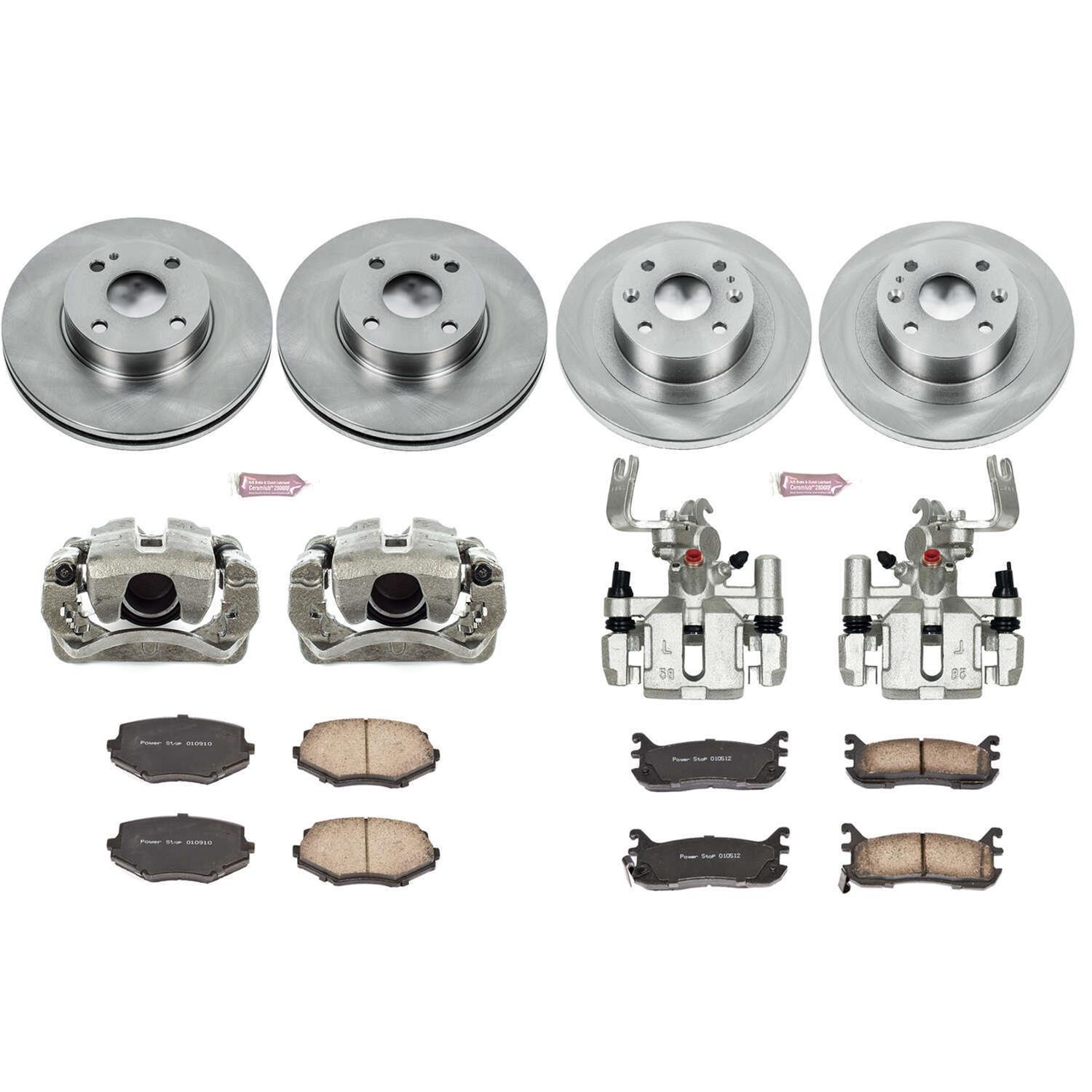 Power Stop 94-97 Mazda Miata Front & Rear Autospecialty Brake Kit w/Calipers (1x psbKCOE793, 1x psbKCOE772) thumbnail 2