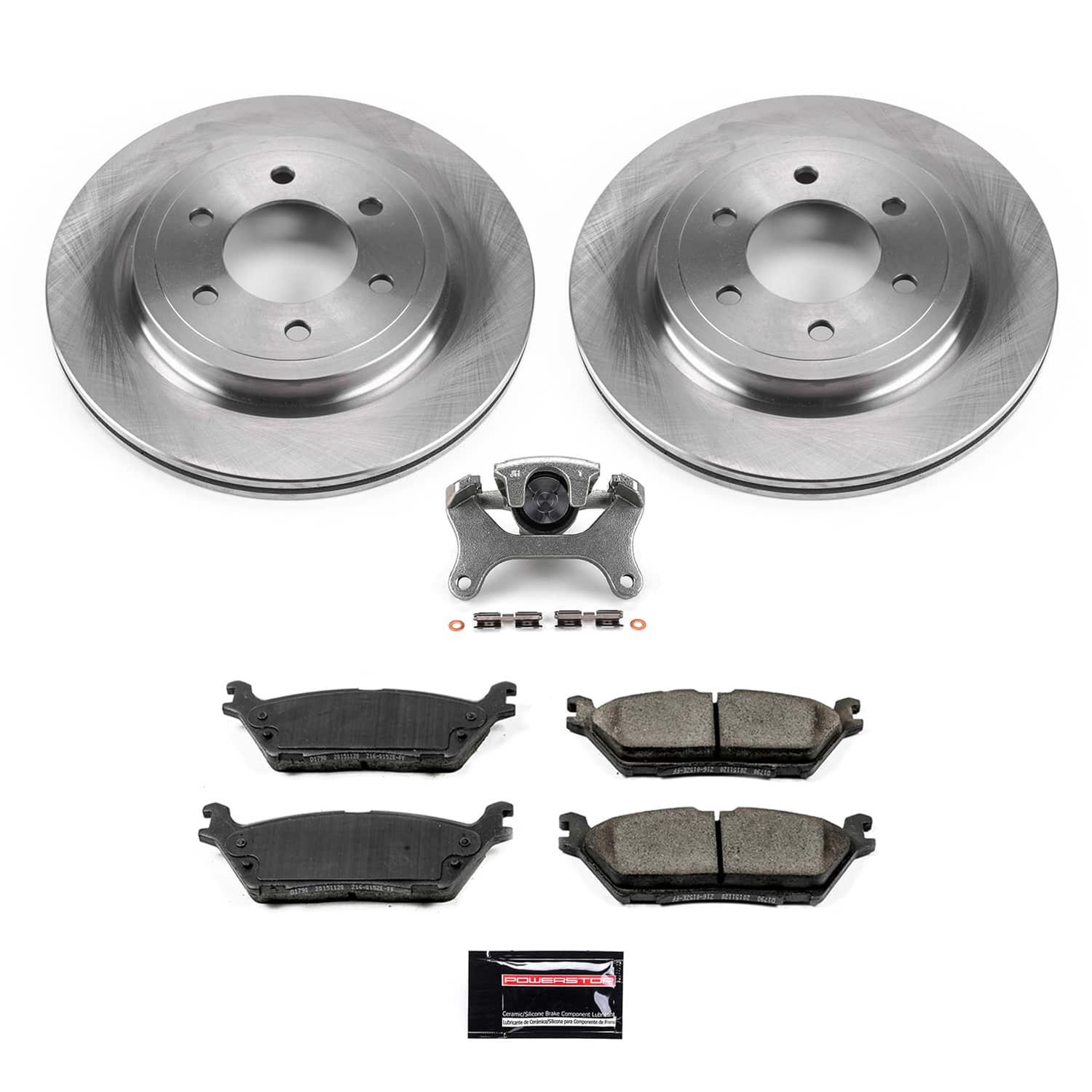 Power Stop 18-20 Ford F-150 Rear Autospecialty Kit w/Cals (1x psbKOE8030, 1x psbL15019, 1x psbL15018) thumbnail 2