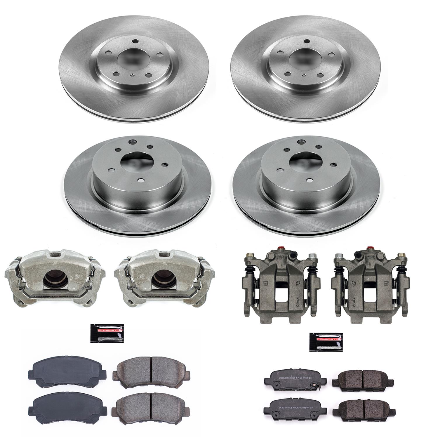 Power Stop 16-20 Nissan Maxima Front & Rear Autospecialty Kit w/Cals (Bundled Kit) thumbnail 2