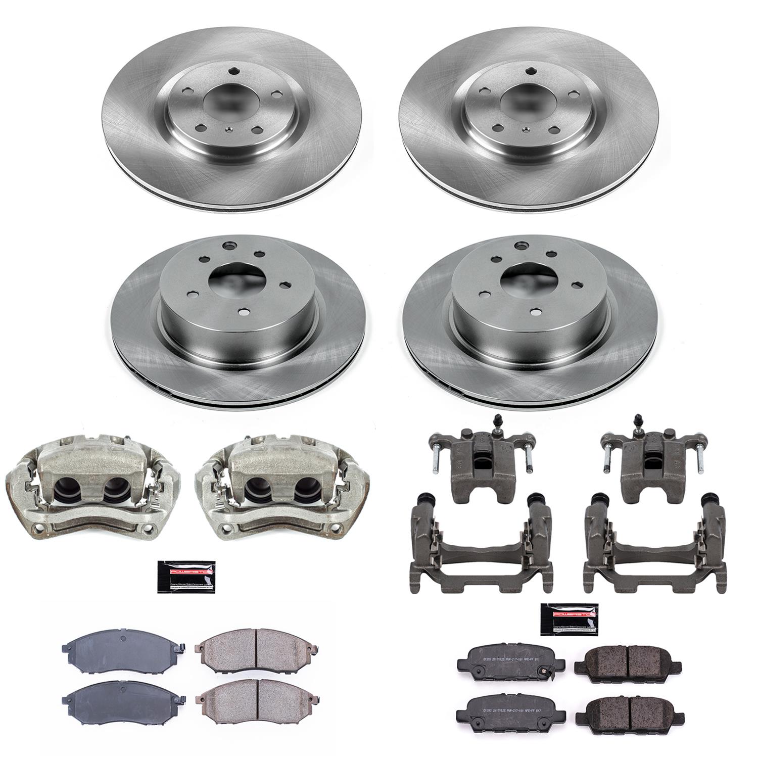 Power Stop 2015 Infiniti Q40 Front & Rear Autospecialty Kit w/Cals (Bundled Kit) thumbnail 2