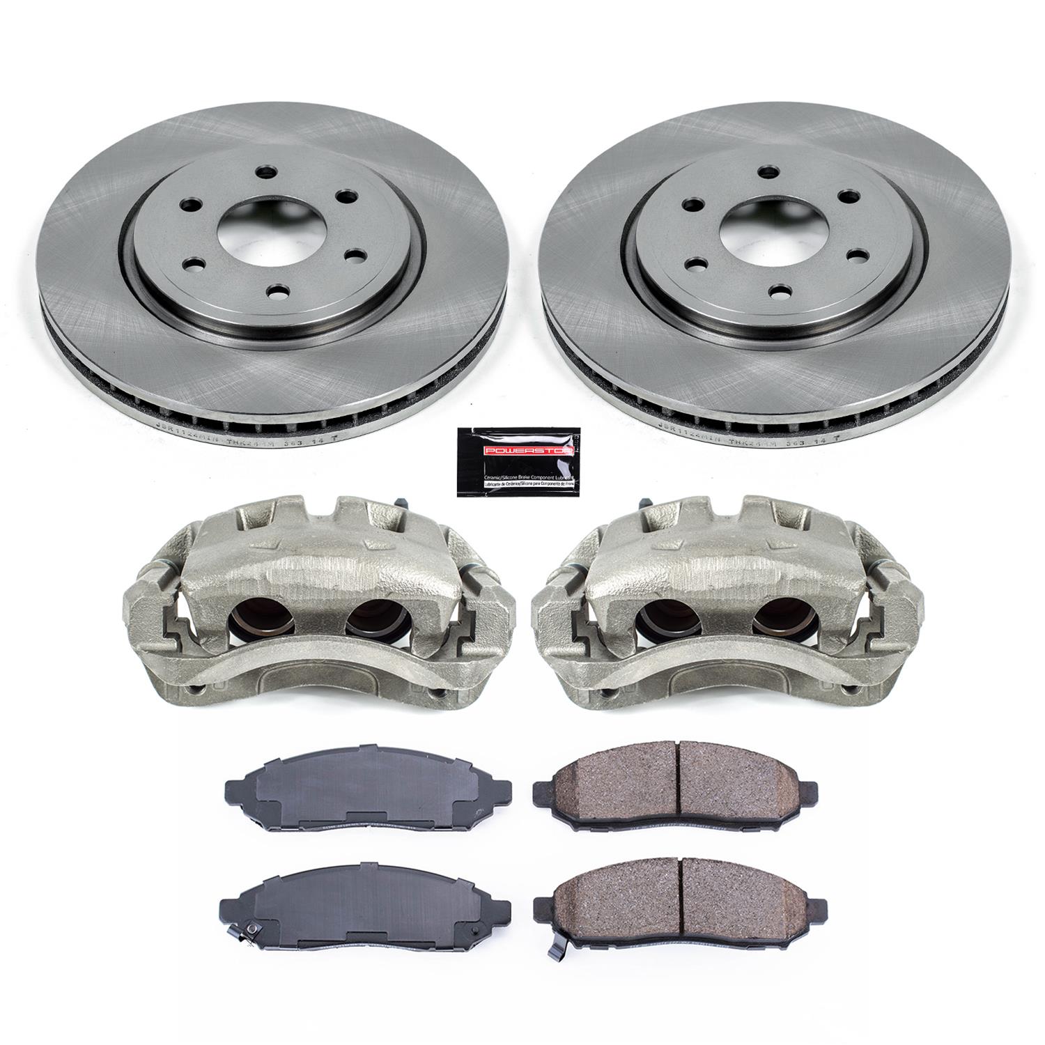 Power Stop 16-22 Nissan Frontier Front Autospecialty Kit w/Cals (1x psbL3122A, 2x psbJBR1124, 1x psbL3123A, 1x psb16-1548) thumbnail 2
