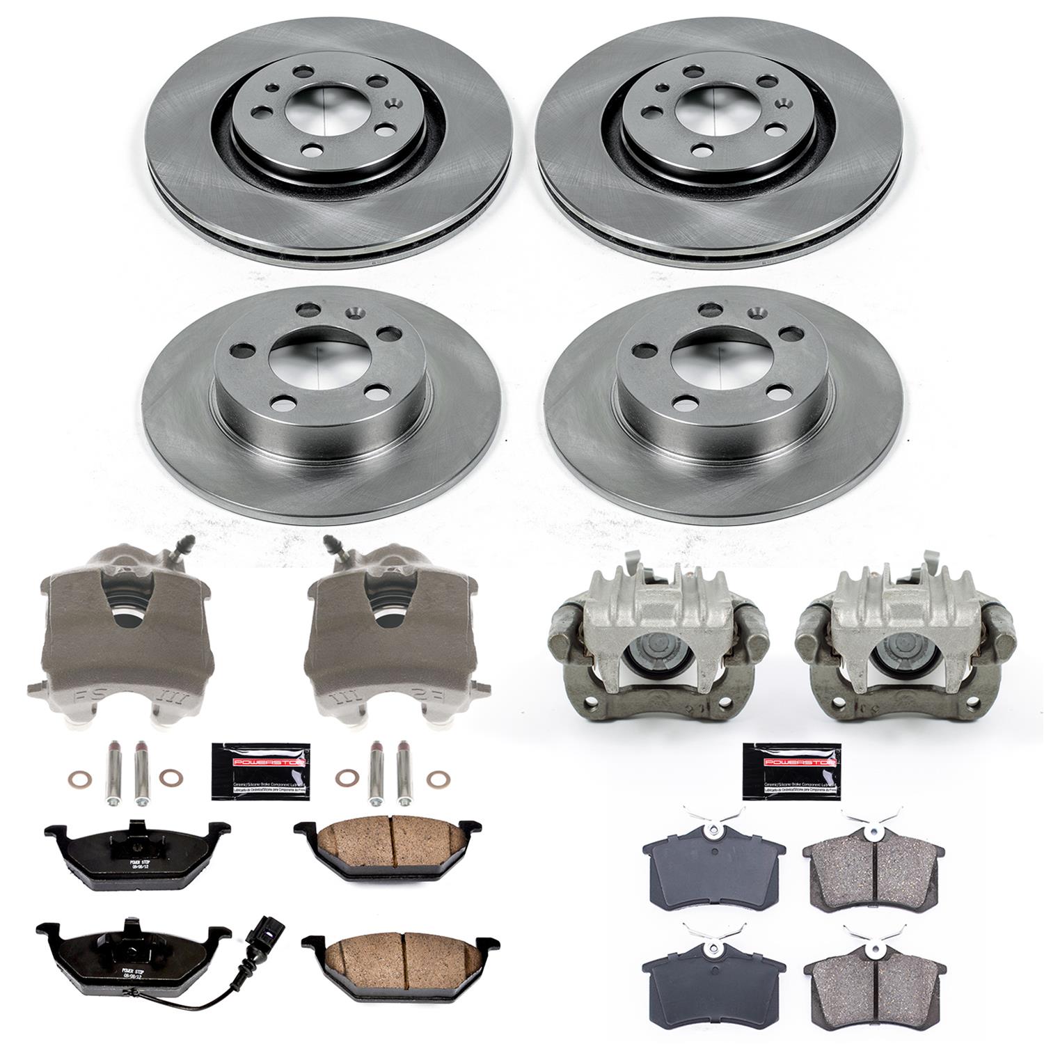 Power Stop 01-05 Volkswagen Jetta Front & Rear Autospecialty Brake Kit w/Calipers (1x psbKCOE839, 1x psbKCOE847) thumbnail 2