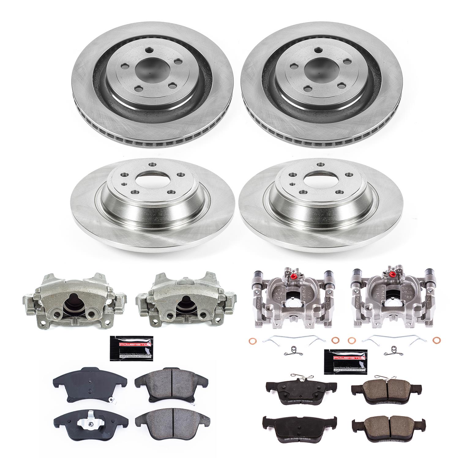 Power Stop 17-20 Ford Fusion Front & Rear Autospecialty Kit w/Cals (1x psbL5474, 1x psbL5475, 1x psbKOE6399, 1x psbKOE8533) thumbnail 2