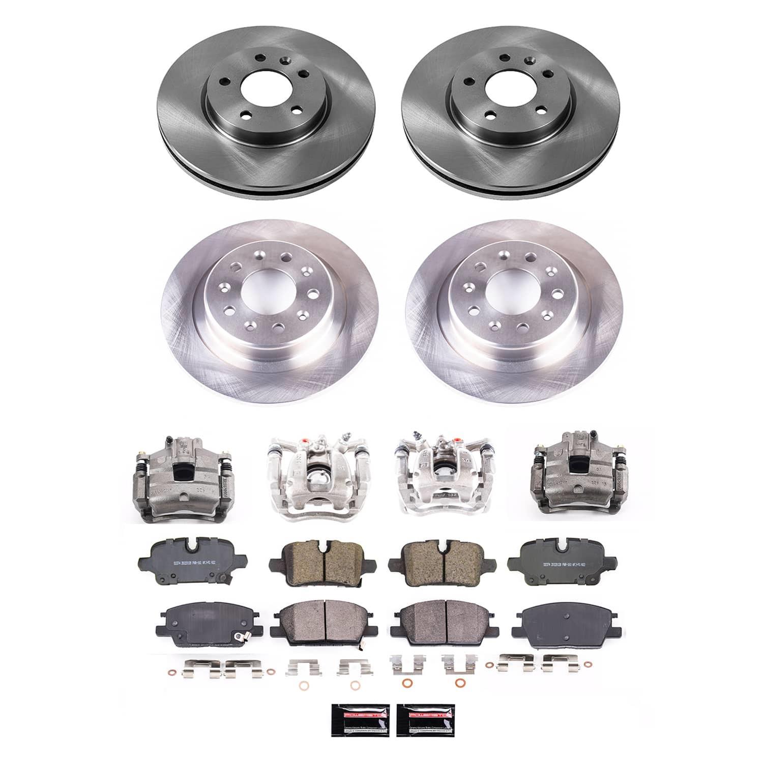 Power Stop 2020 Chevrolet Malibu Front and Rear Autospecialty Kit w/Cals (Bundled Kit) thumbnail 2