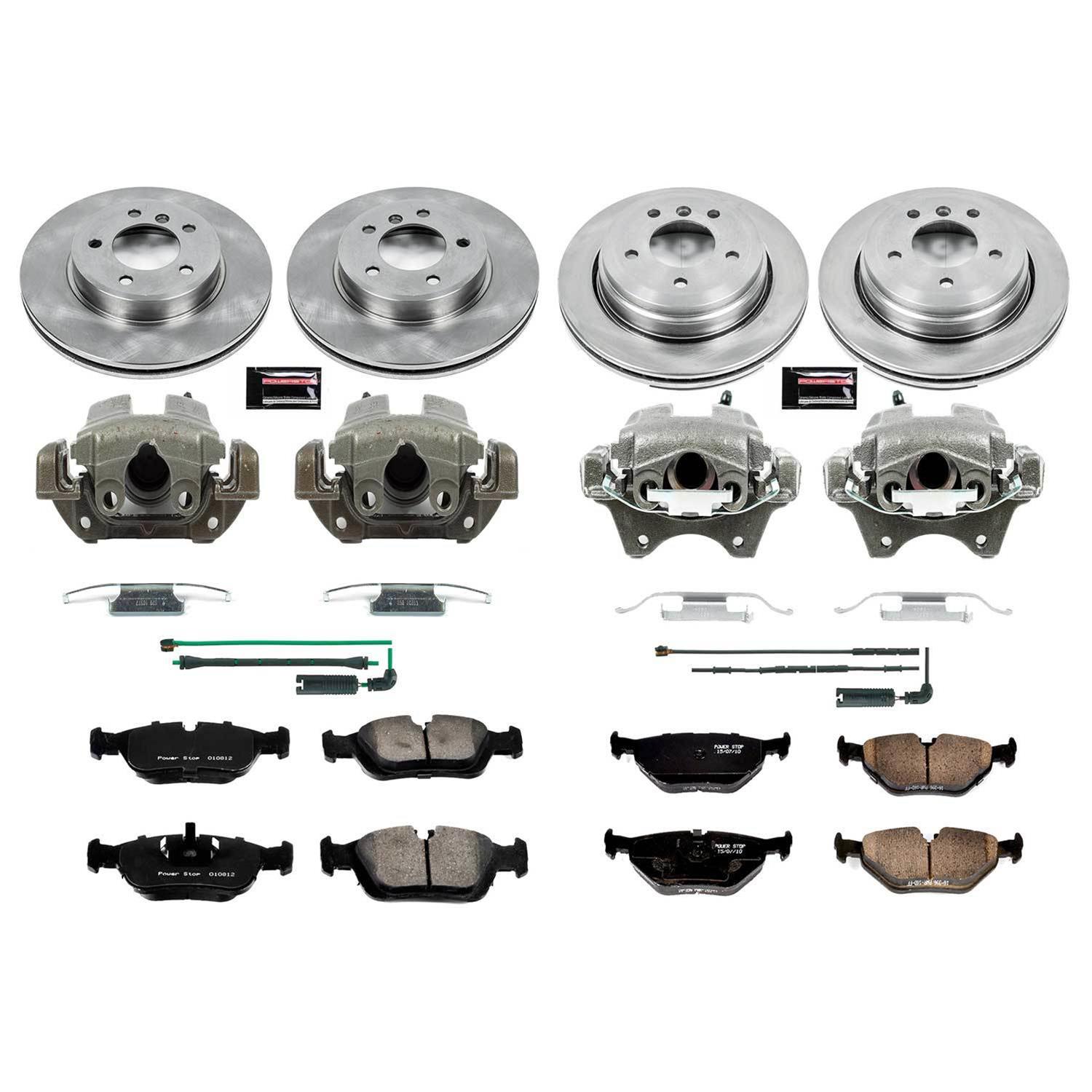 Power Stop 01-05 BMW 325xi Front & Rear Autospecialty Brake Kit w/Calipers (1x psbKCOE868, 1x psbKCOE2970) thumbnail 2