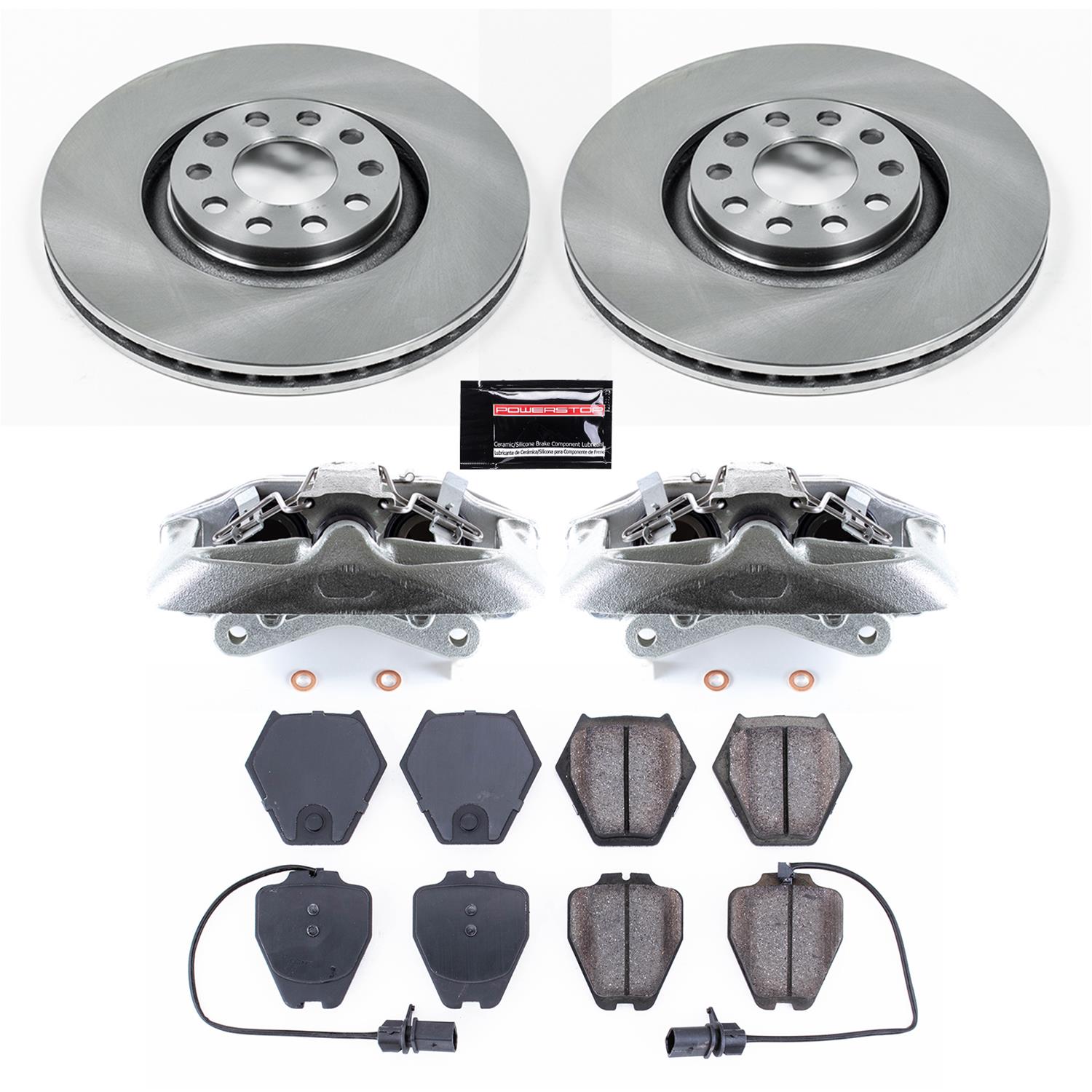 Power Stop 00-02 Audi S4 Front Autospecialty Kit w/Cals (2x psbEBR637, 1x psbL2758, 1x psbL2759, 1x psb16-839) thumbnail 2