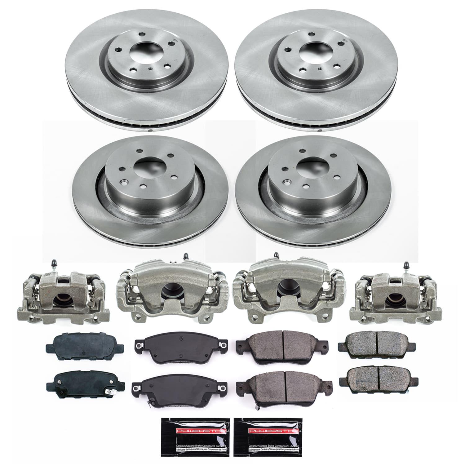 Power Stop 14-15 Infiniti Q60 Front and Rear Autospecialty Kit w/Calipers (Bundled Kit) thumbnail 2
