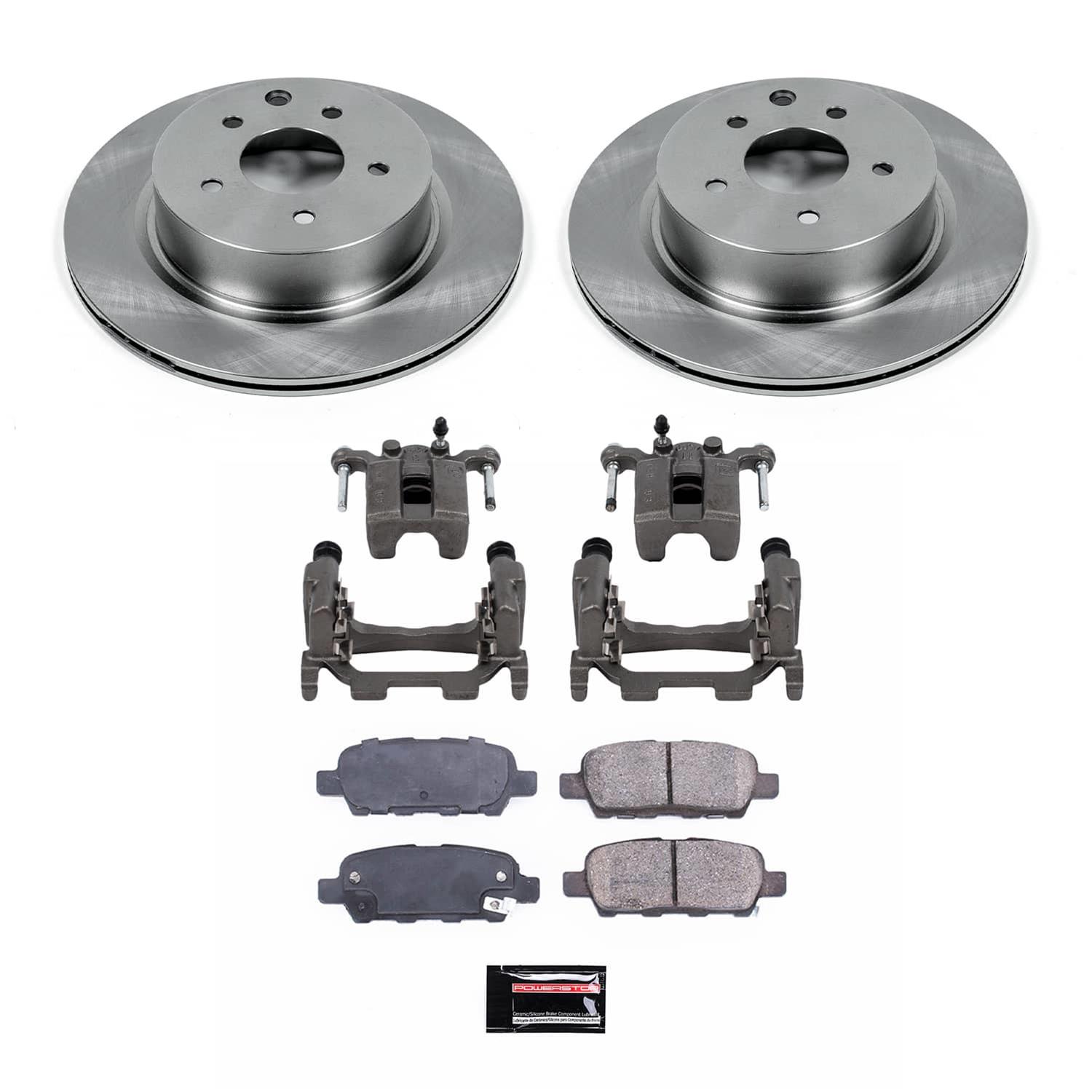Power Stop 2009 Nissan 370Z Rear Autospecialty Kit w/Cals (1x psbL6036, 1x psbL6037, 1x psbKOE9064) thumbnail 2