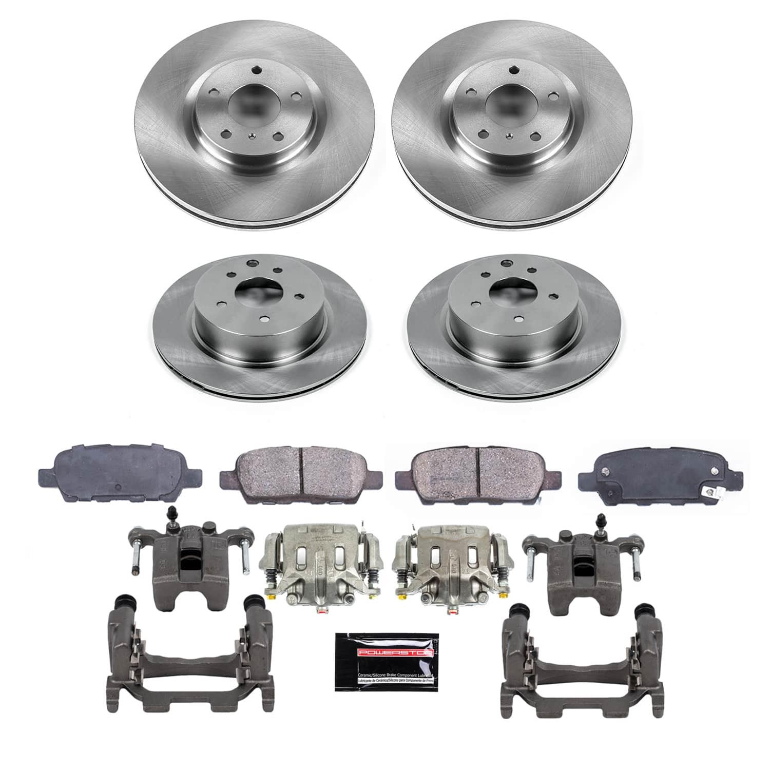 Power Stop 2009 Nissan 370Z Front and Rear Autospecialty Kit w/Calipers (Bundled Kit) thumbnail 2