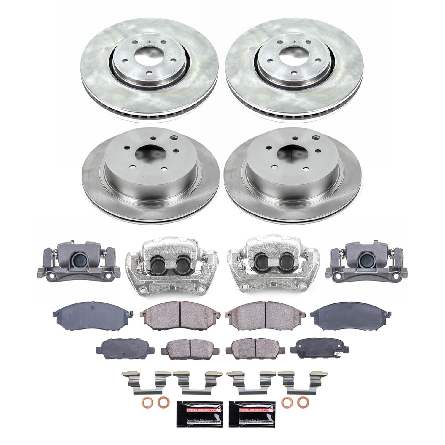 Power Stop 2009 Infiniti FX35 Front and Rear Autospecialty Kit w/Calipers (Bundled Kit) thumbnail 2