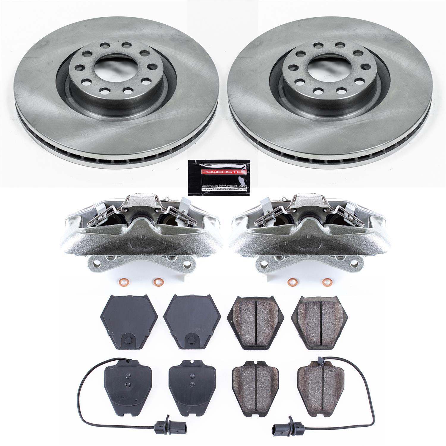 Power Stop 02-03 Audi S6 Front Autospecialty Kit w/Cals (2x psbEBR662, 1x psbL2758, 1x psbL2759, 1x psb16-839) thumbnail 7