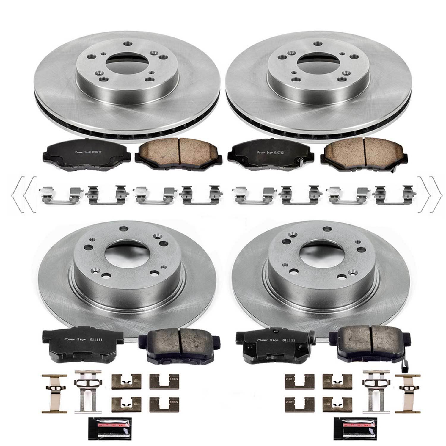 Power Stop 03-07 Honda Accord Front & Rear Autospecialty Brake Kit (1x psbKOE2391, 1x psbKOE1043) thumbnail 2