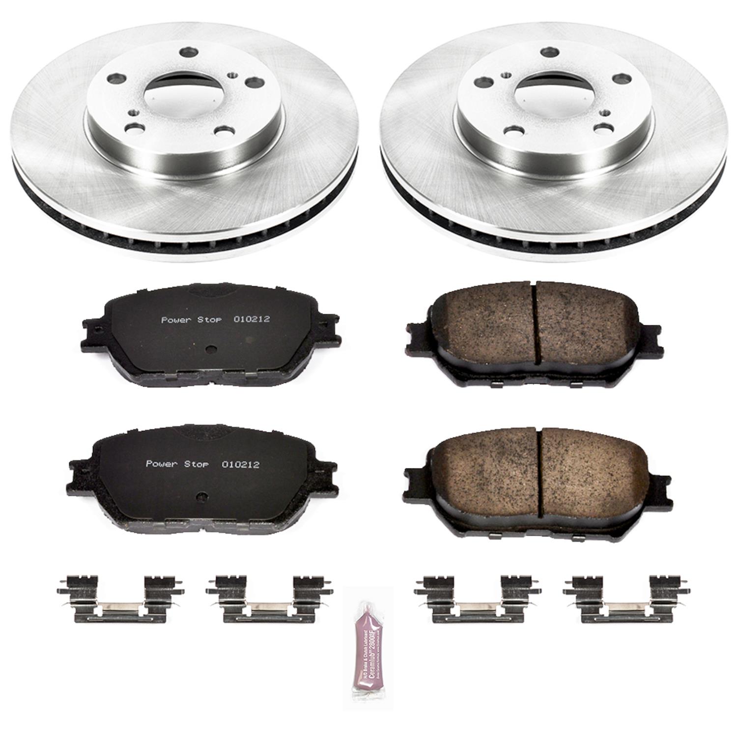 Power Stop 02-06 Toyota Camry Front & Rear Autospecialty Brake Kit (1x psbKOE2418, 1x psbKOE1064) thumbnail 3