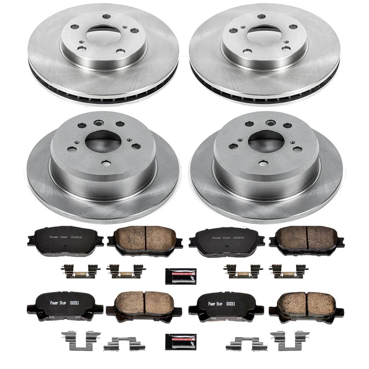 Power Stop 02-06 Toyota Camry Front & Rear Autospecialty Brake Kit (1x psbKOE2417, 1x psbKOE1064) thumbnail 3