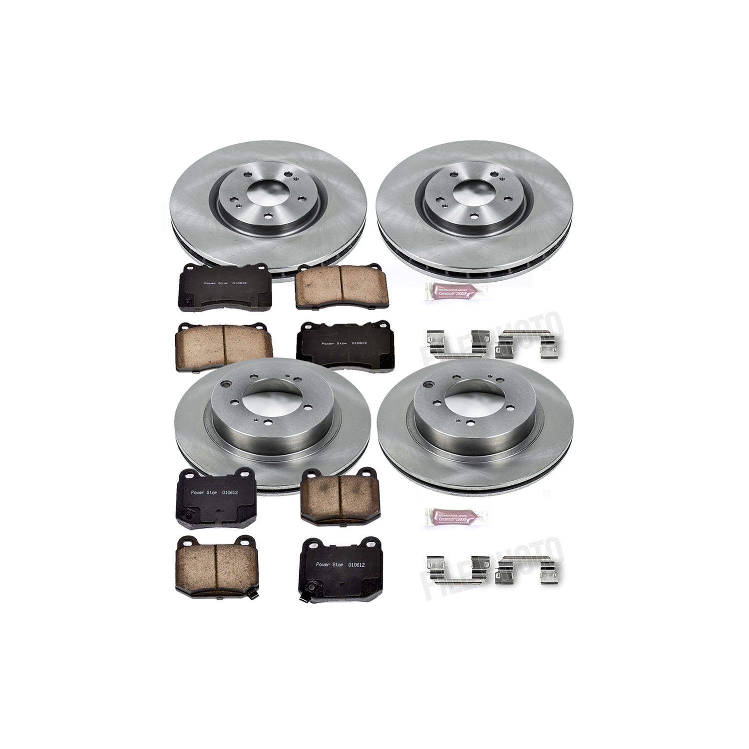 Power Stop 03-06 Mitsubishi Lancer Front & Rear Autospecialty Brake Kit (1x psbKOE107, 1x psbKOE156) thumbnail 5