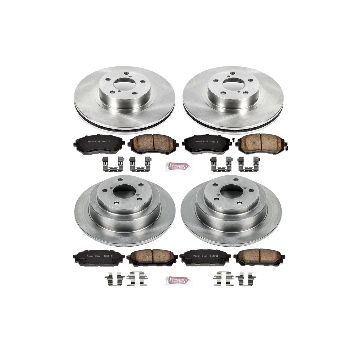 Power Stop 05-06 Saab 9-2X Front & Rear Autospecialty Brake Kit (1x psbKOE447, 1x psbKOE1124) thumbnail 2