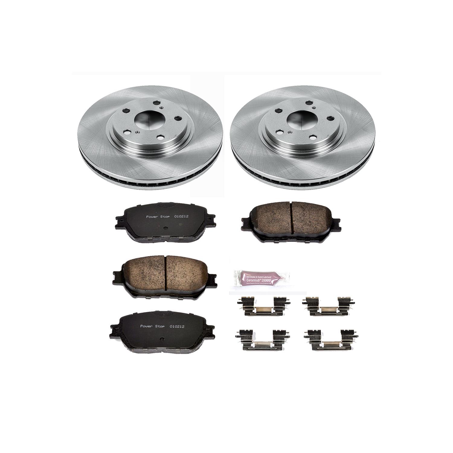 Power Stop 02-04 Toyota Camry Front & Rear Autospecialty Brake Kit (1x psbKOE2418, 1x psbKOE1143) thumbnail 4