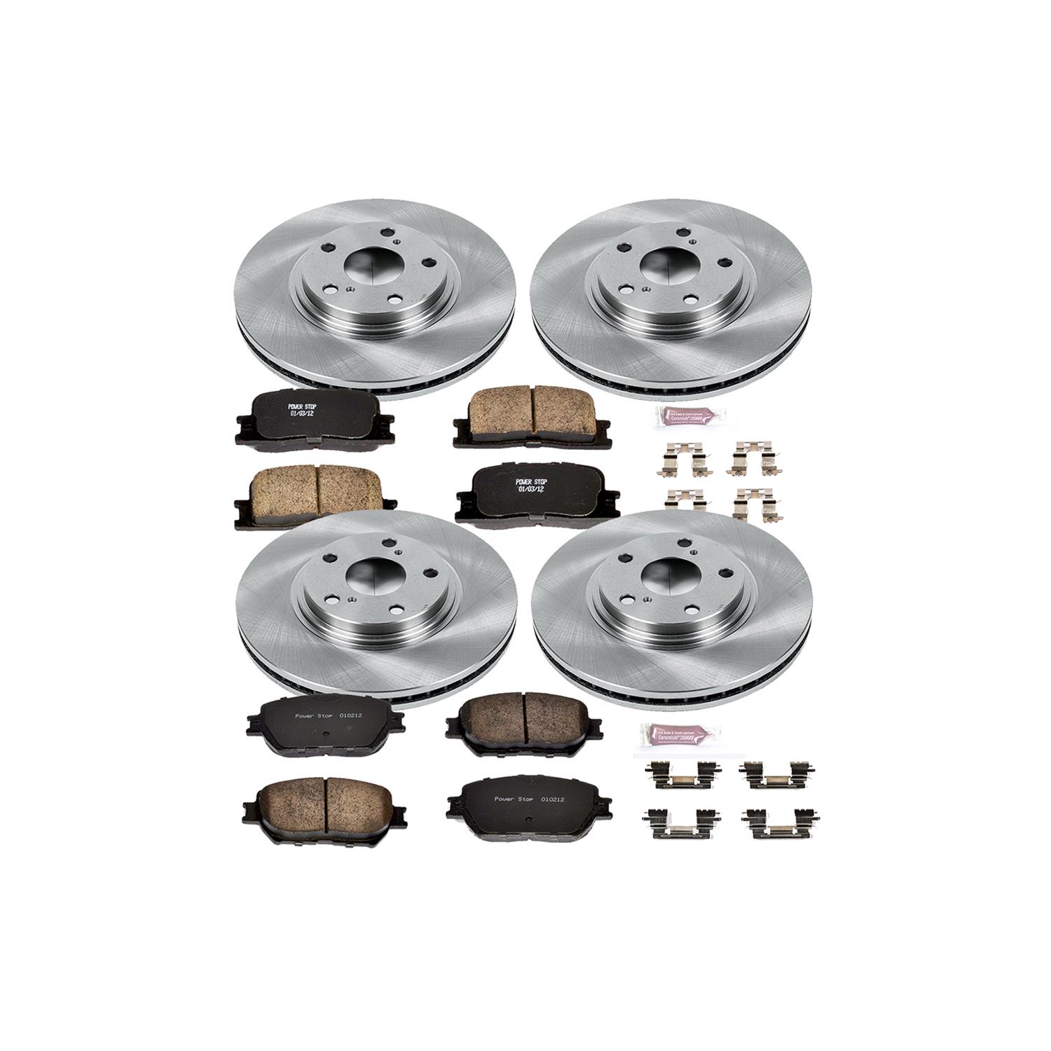 Power Stop 02-04 Toyota Camry Front & Rear Autospecialty Brake Kit (1x psbKOE2418, 1x psbKOE1143) thumbnail 3