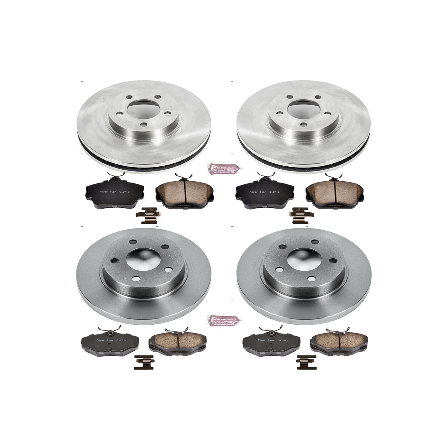 Power Stop 96-99 Ford Taurus Front & Rear Autospecialty Brake Kit (1x psbKOE1298, 1x psbKOE1318) thumbnail 3