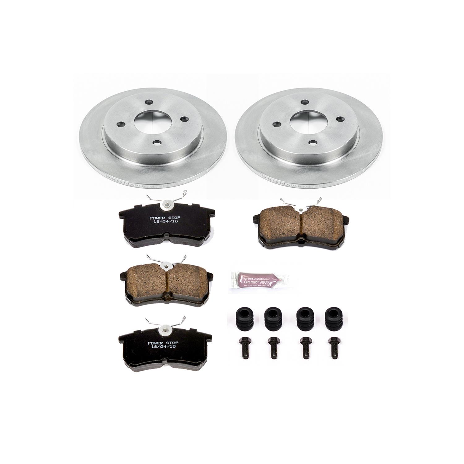 Power Stop 01-04 Ford Focus Front & Rear Autospecialty Brake Kit (1x psbKOE1358, 1x psbKOE1363) thumbnail 4