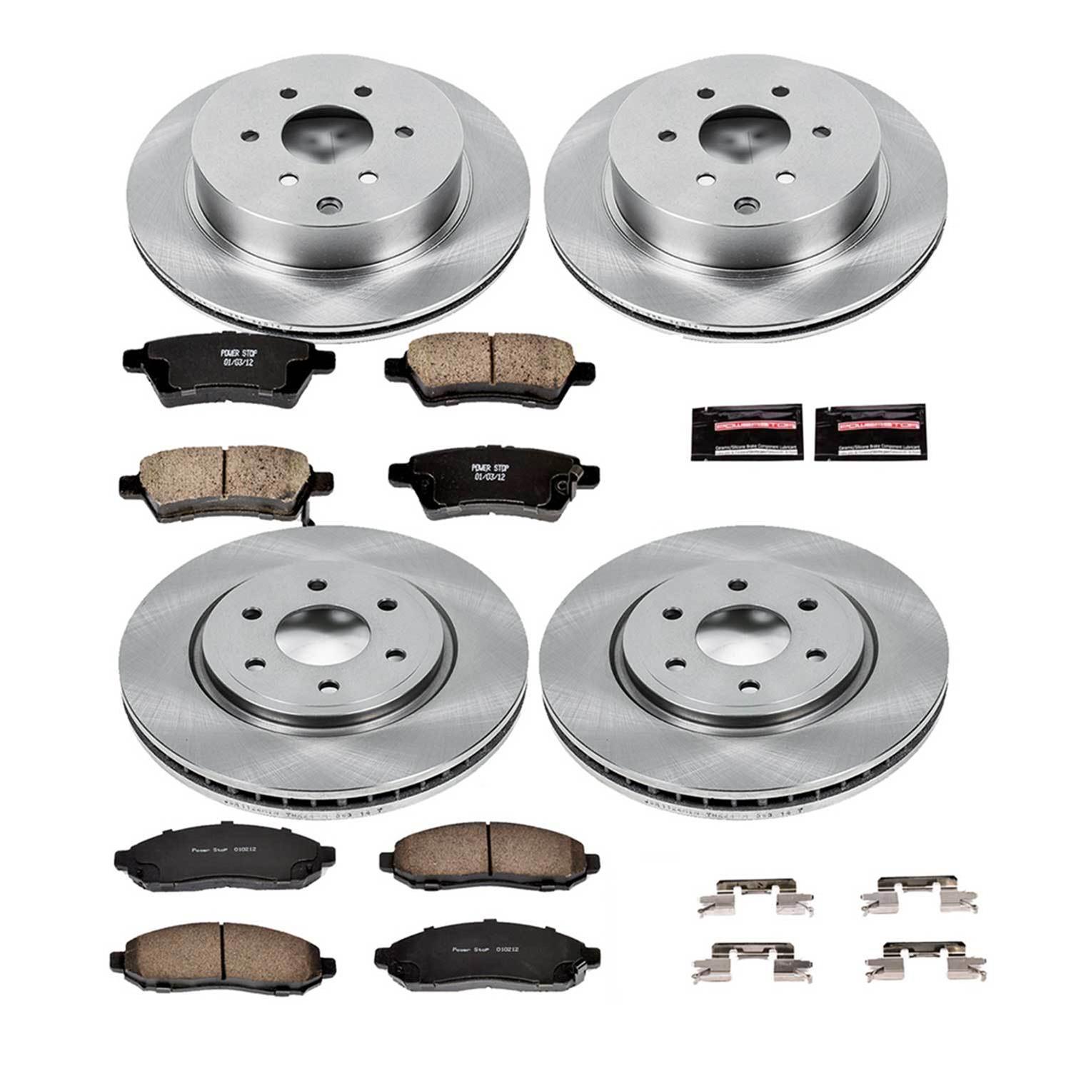 Power Stop 05-12 Nissan Pathfinder Front & Rear Autospecialty Brake Kit (1x psbKOE142, 1x psbKOE147) thumbnail 9