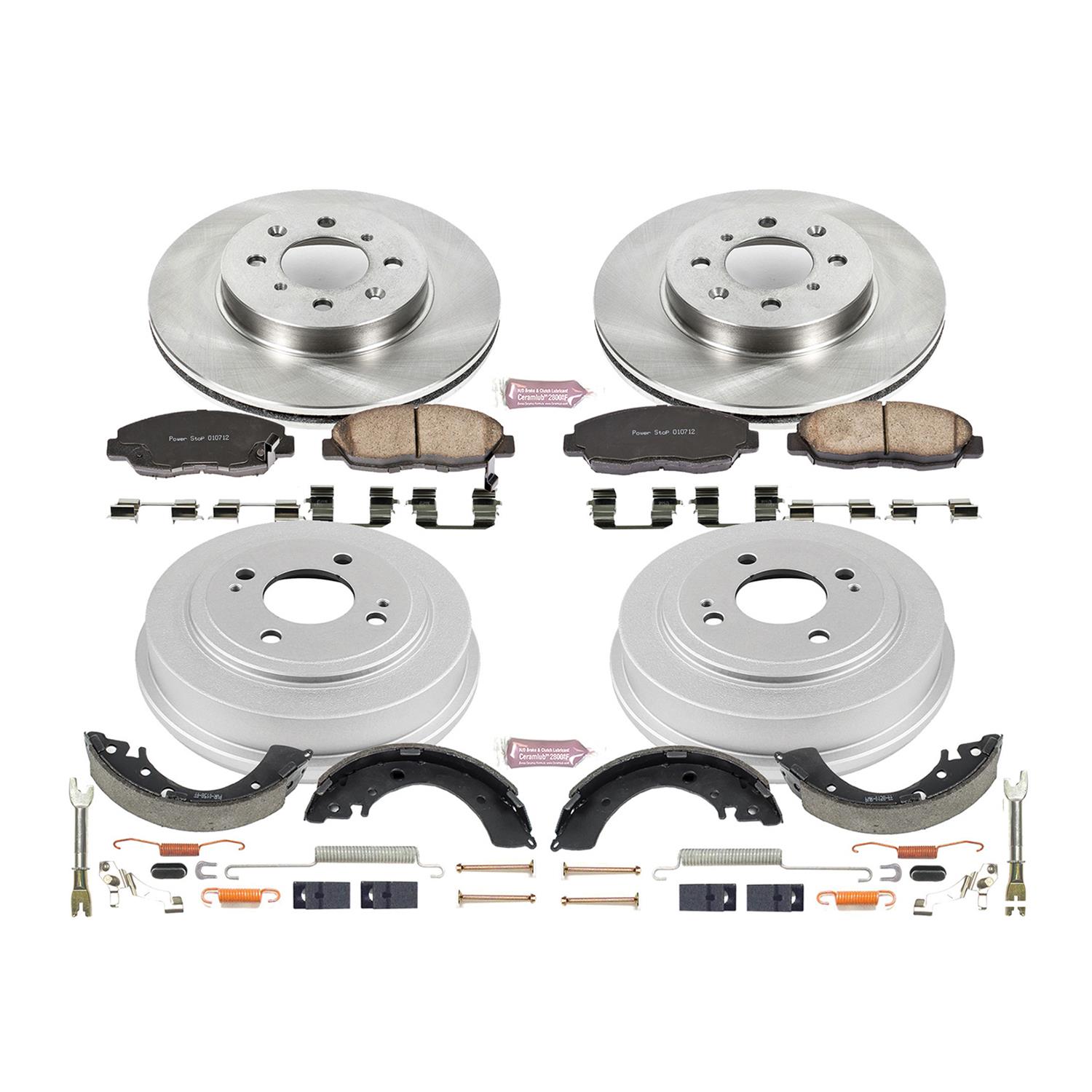 Power Stop KOE15086DK Power Stop Autospecialty Stock Replacement Disc and Drum Brake Kits