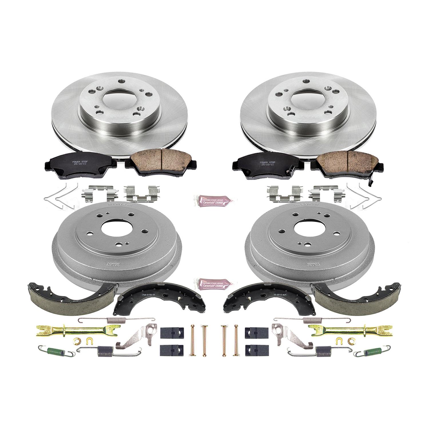 Power Stop 06-08 Honda Civic Sedan Front & Rear Autospecialty Brake Kit (1x psbKOE2389, 1x psbKOE15318DK) thumbnail 2