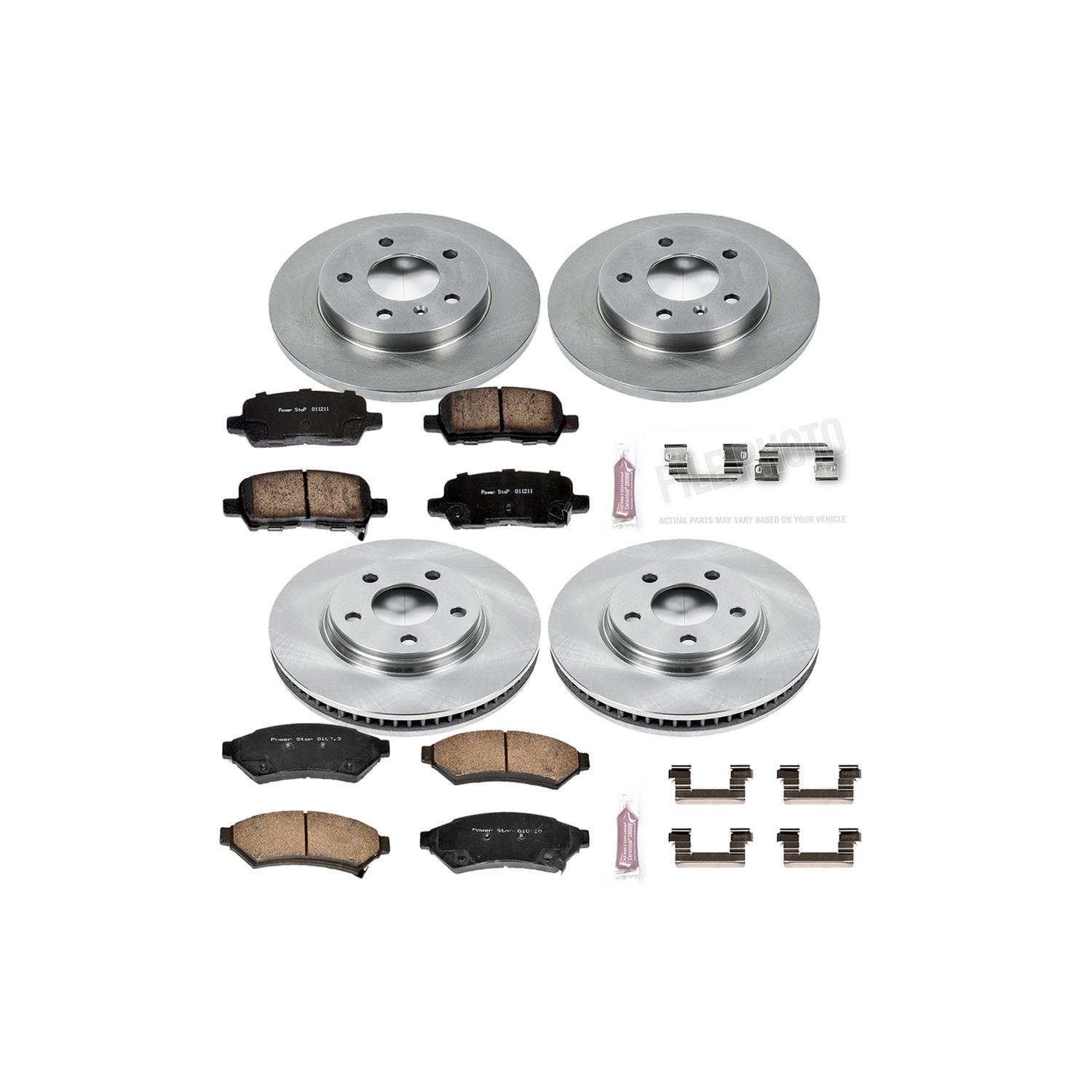 PowerStop Z17 Autospecialty F&R Brake Kit w/ Calipers | Acura TSX/Honda Accord (KCOE5391) (SPF5391) main image 0