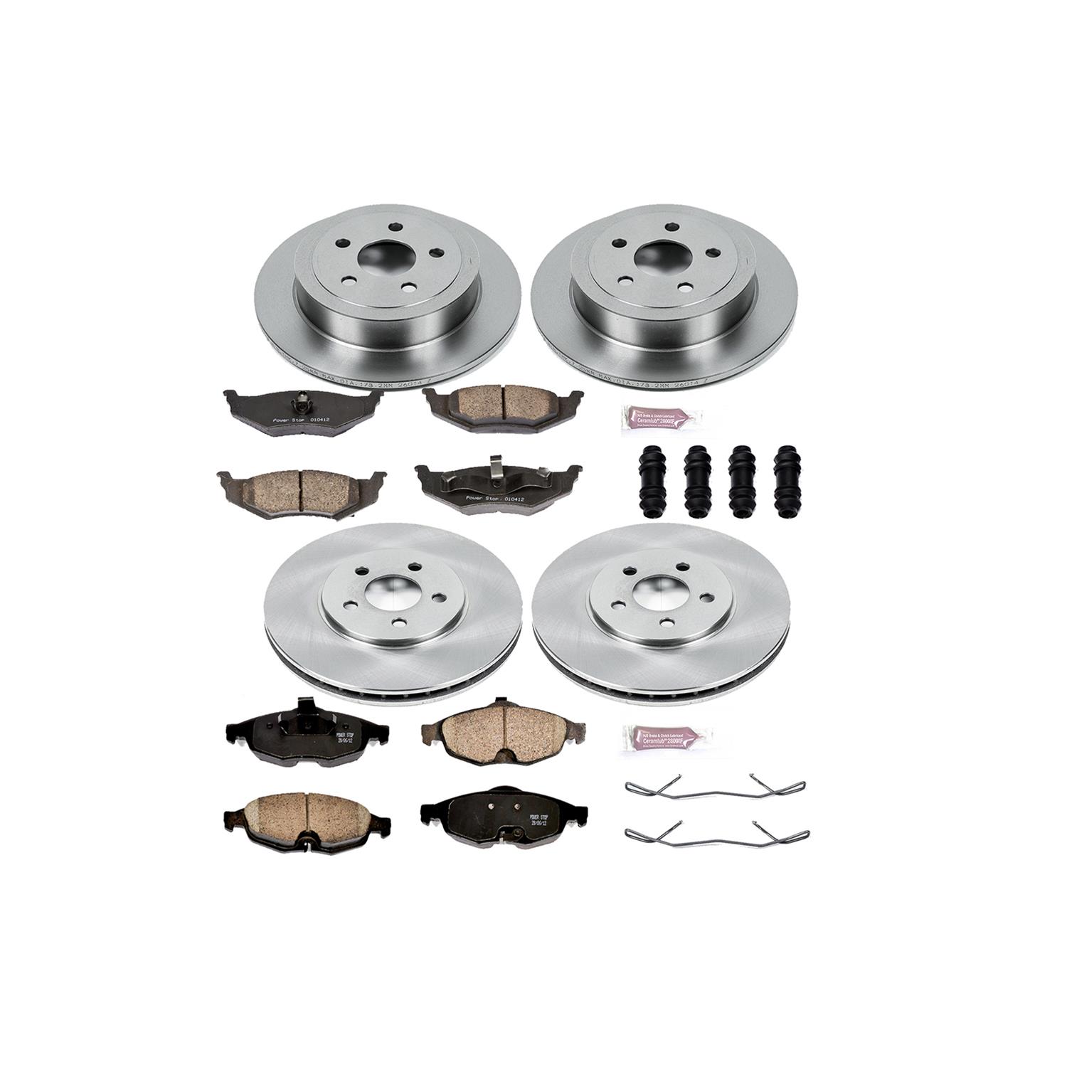 Power Stop 01-06 Chrysler Sebring Front & Rear Autospecialty Brake Kit (1x psbKOE6266, 1x psbKOE1684) thumbnail 3