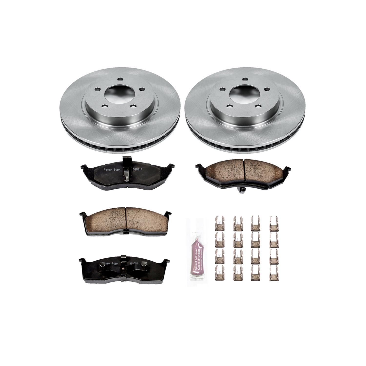 Power Stop 99-04 Chrysler 300M Front & Rear Autospecialty Brake Kit (1x psbKOE1692, 1x psbKOE6263) thumbnail 4