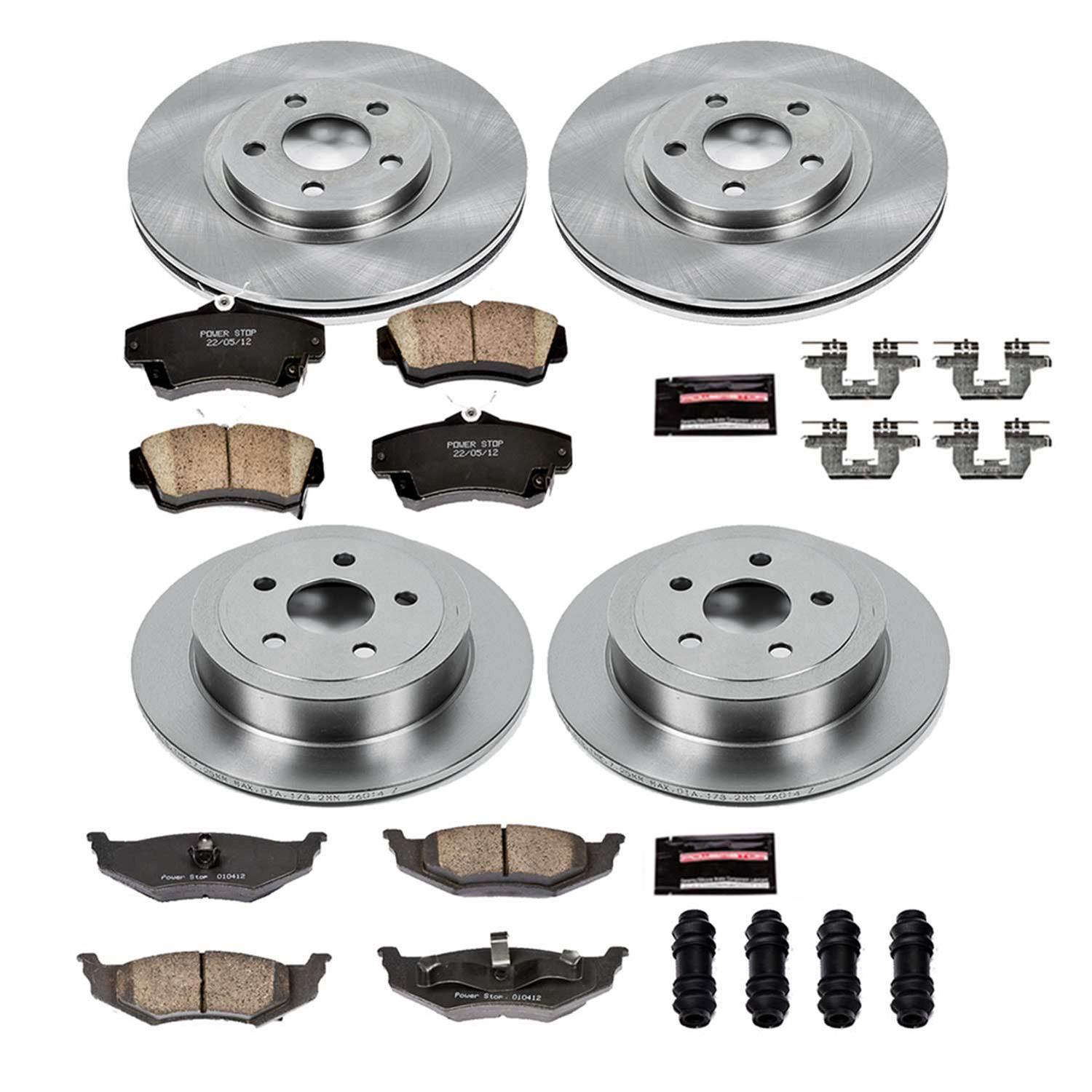 Power Stop 01-03 Chrysler PT Cruiser Front & Rear Autospecialty Brake Kit (1x psbKOE6266, 1x psbKOE1704) thumbnail 9