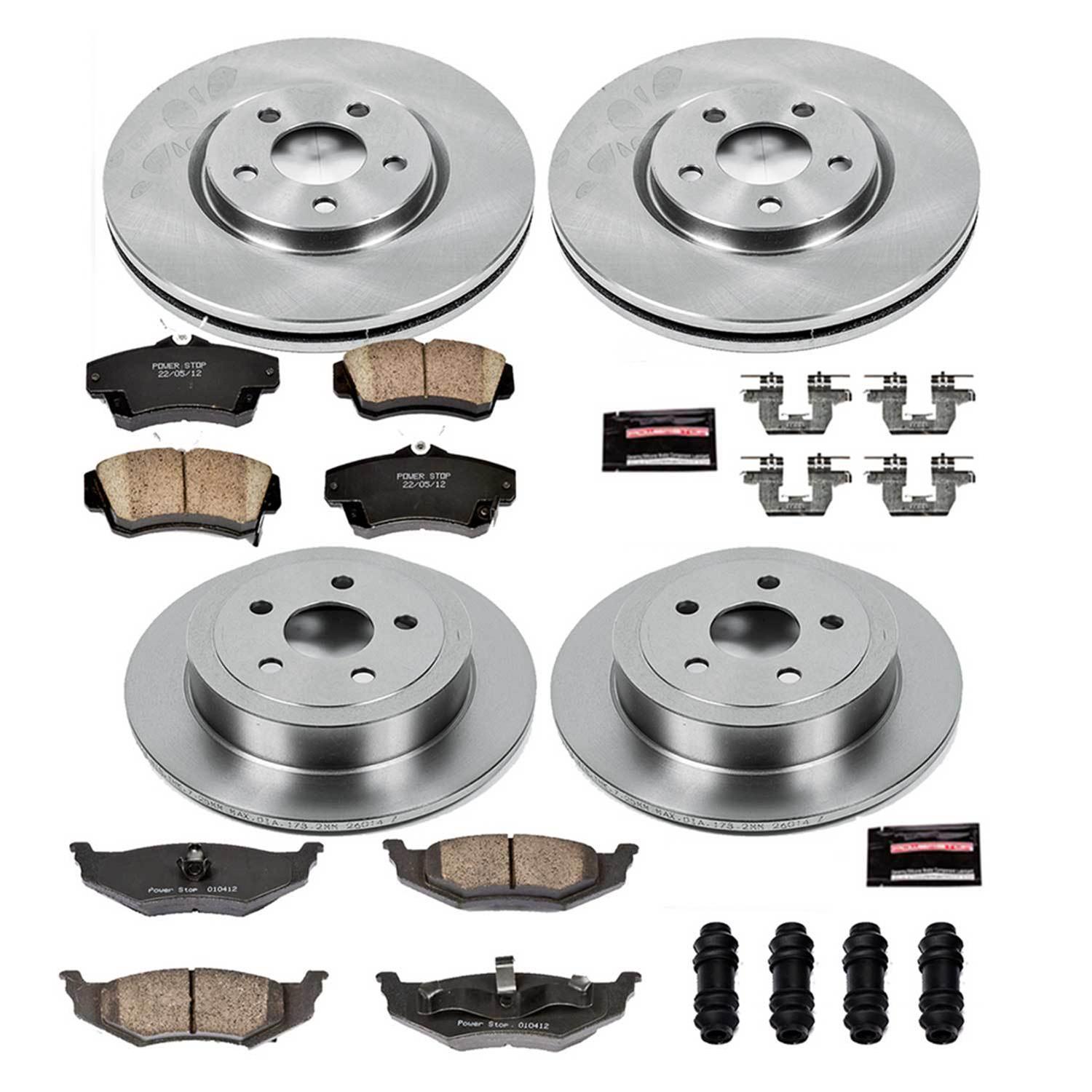Power Stop 04-05 Chrysler PT Cruiser Front & Rear Autospecialty Brake Kit (1x psbKOE1706, 1x psbKOE6266) thumbnail 8