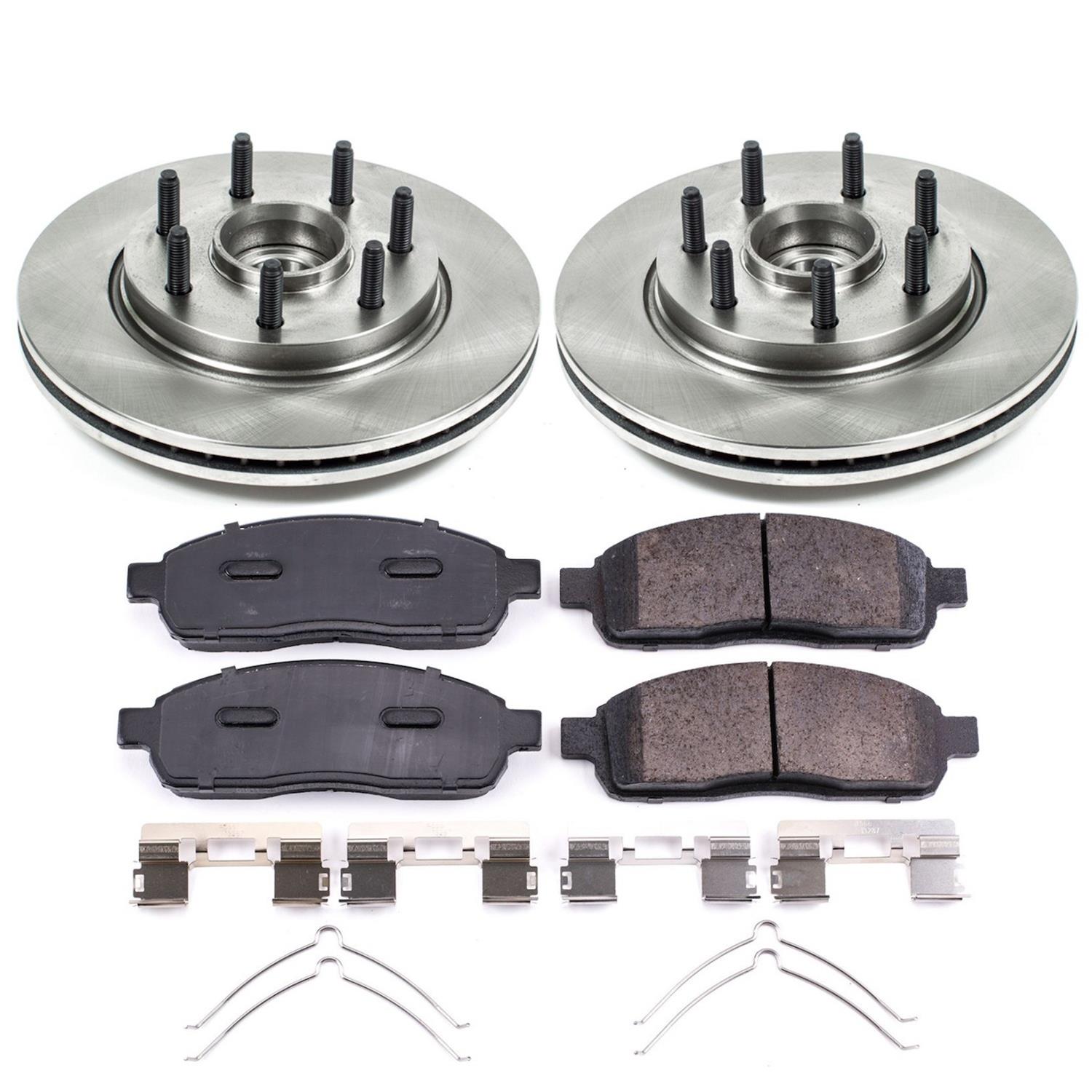 Power Stop 06-08 Lincoln Mark LT Front Autospecialty Brake Kit (2x psbAR8595, 1x psb17-1011) thumbnail 6