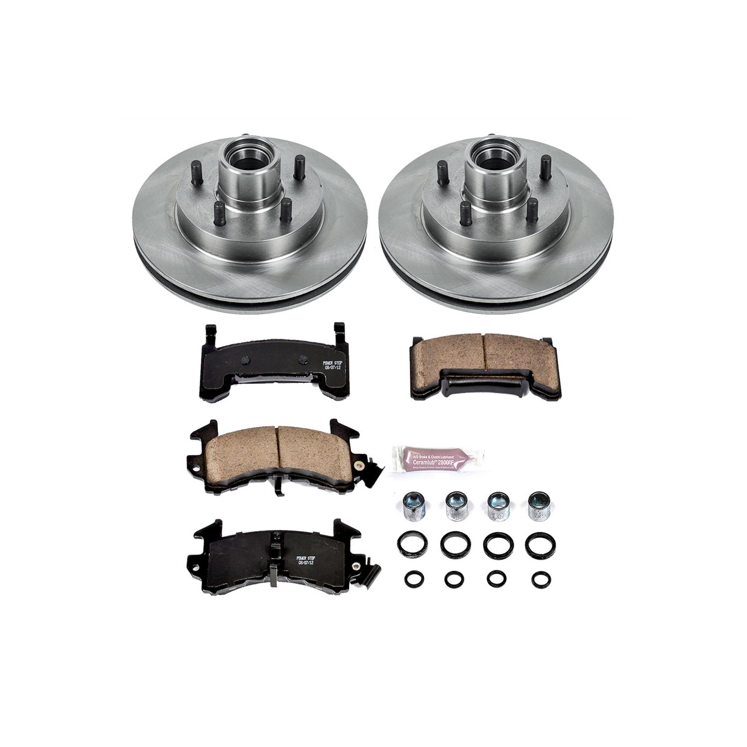 Power Stop KOE1985 Power Stop Z17 Evolution Plus Stock Replacement Brake Kits Summit Racing