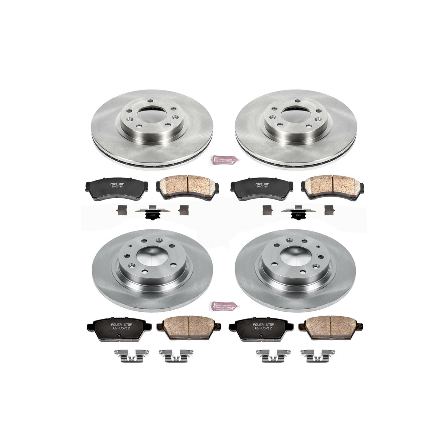 Power Stop KOE7127 Rear Stock Replacement Brake Kit